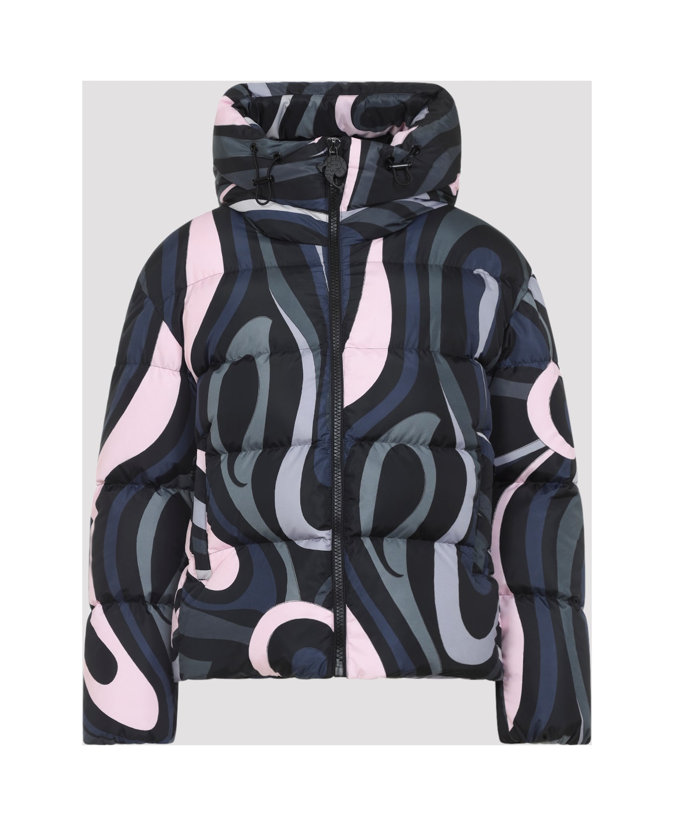 Pucci Down Jacket - Black Pink