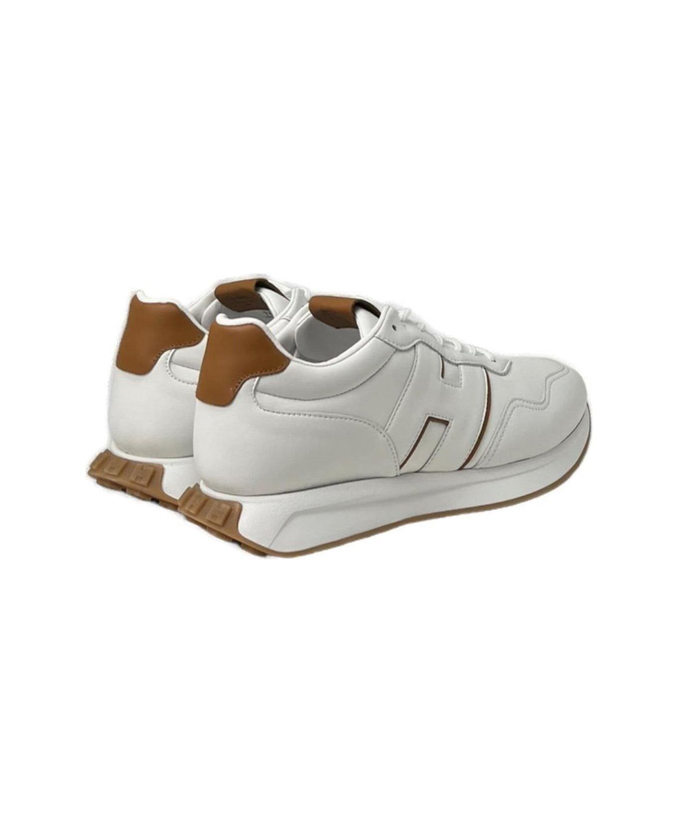 Hogan H601 Leather Sneakers - White