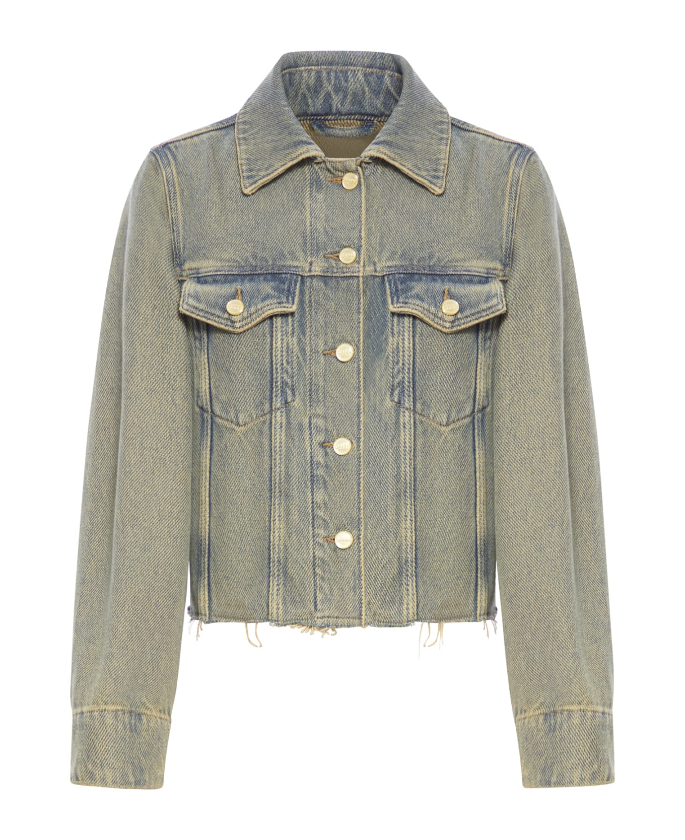 【関税&送料込み】Ganni 'Overdyed Heavy' Jacket Ganni Overdyed Heavy Denim Jacket | italist