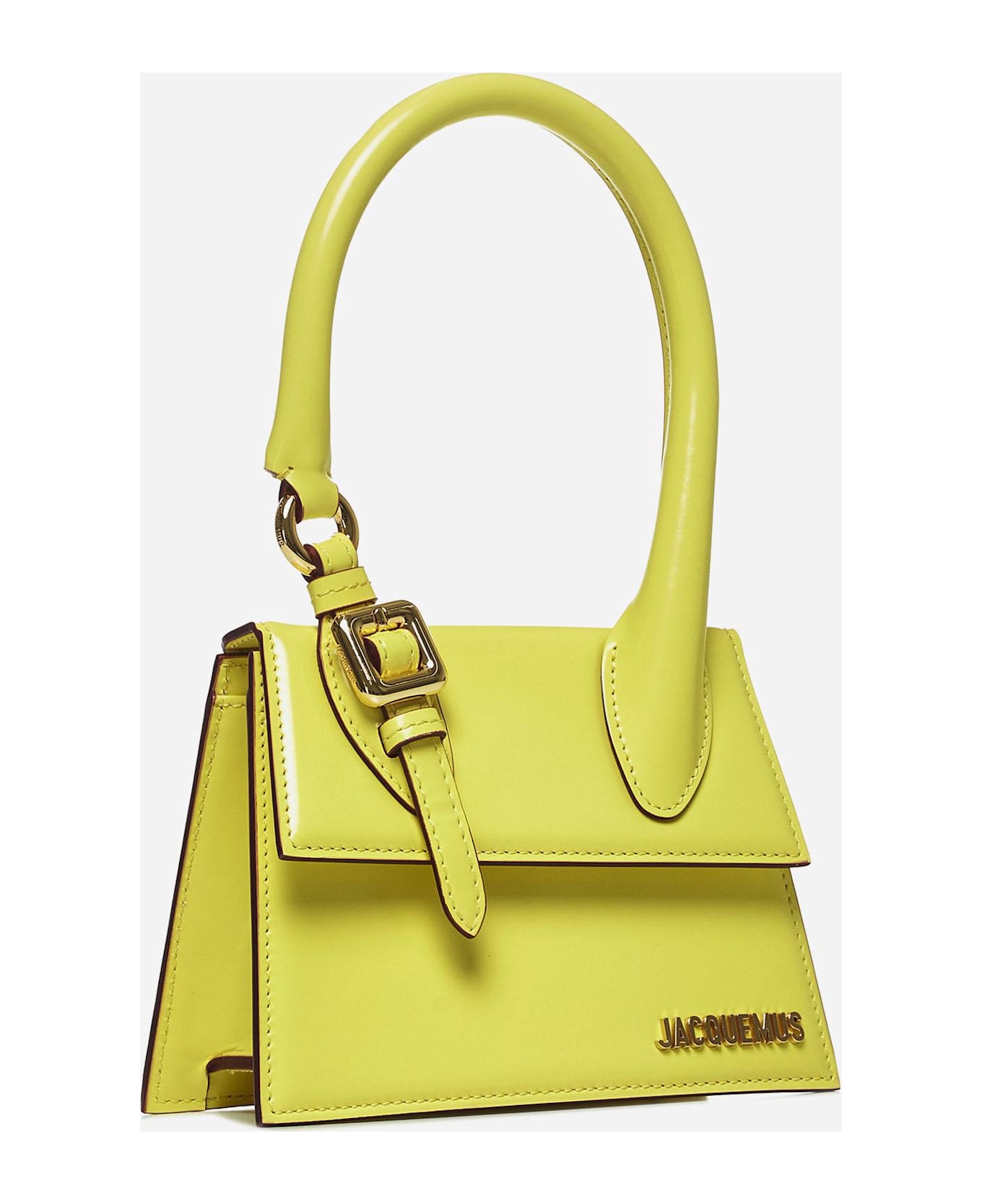 Jacquemus Le Chiquito Moyen Boucle Leather Belt - Yellow