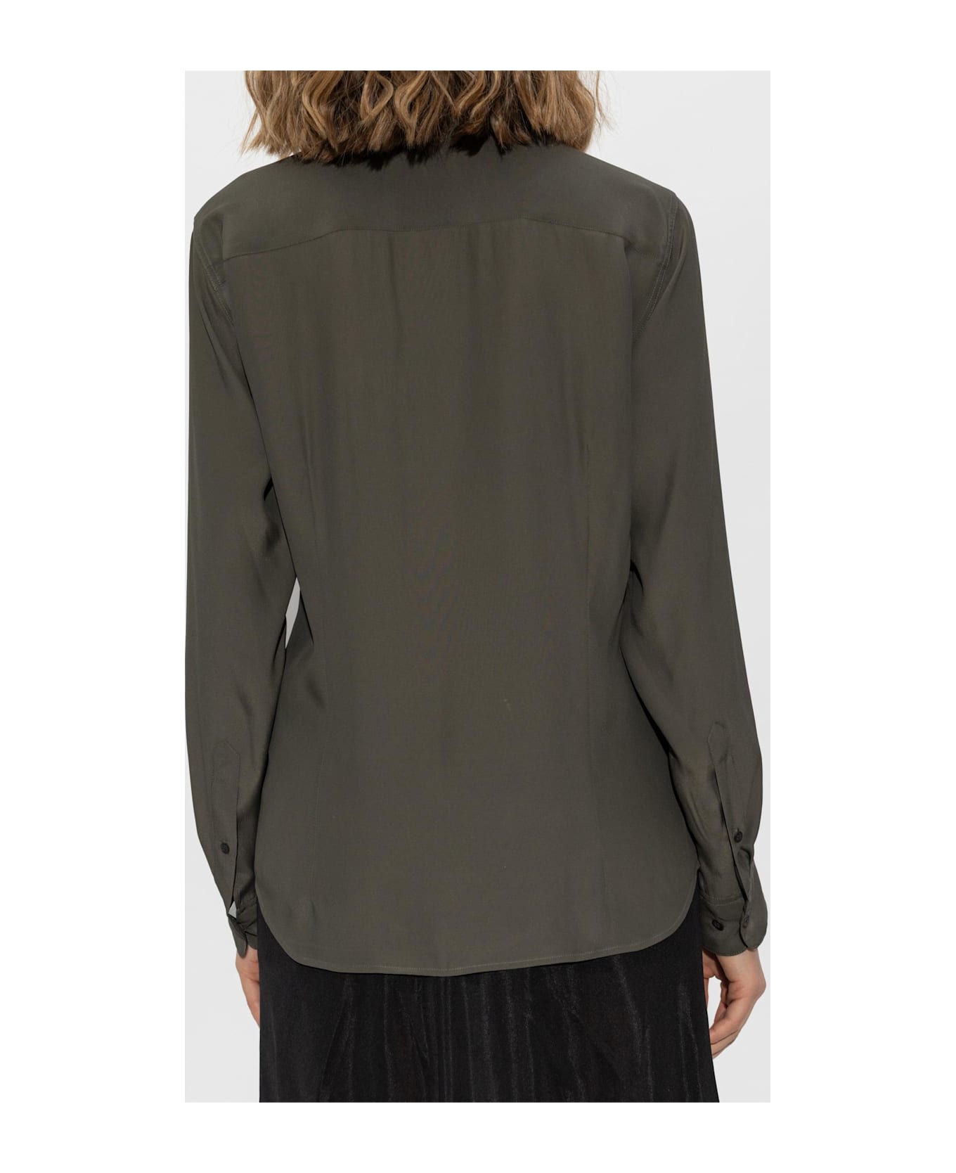 Dries Van Noten Shirt With Silk Finish - GREEN