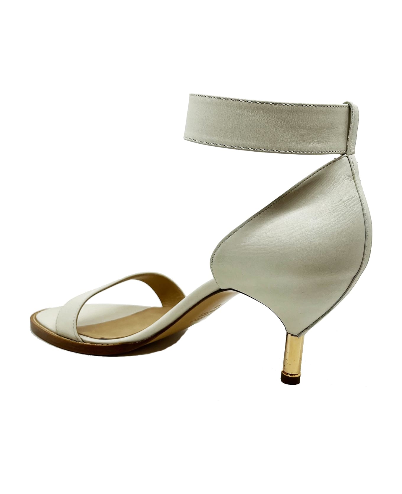 Gabriela Hearst Nomia Heeled Leather Sandals - White サンダル
