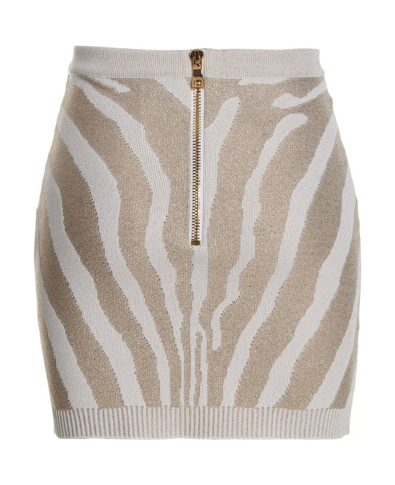 Balmain Zebra Miniskirt - Multicolor