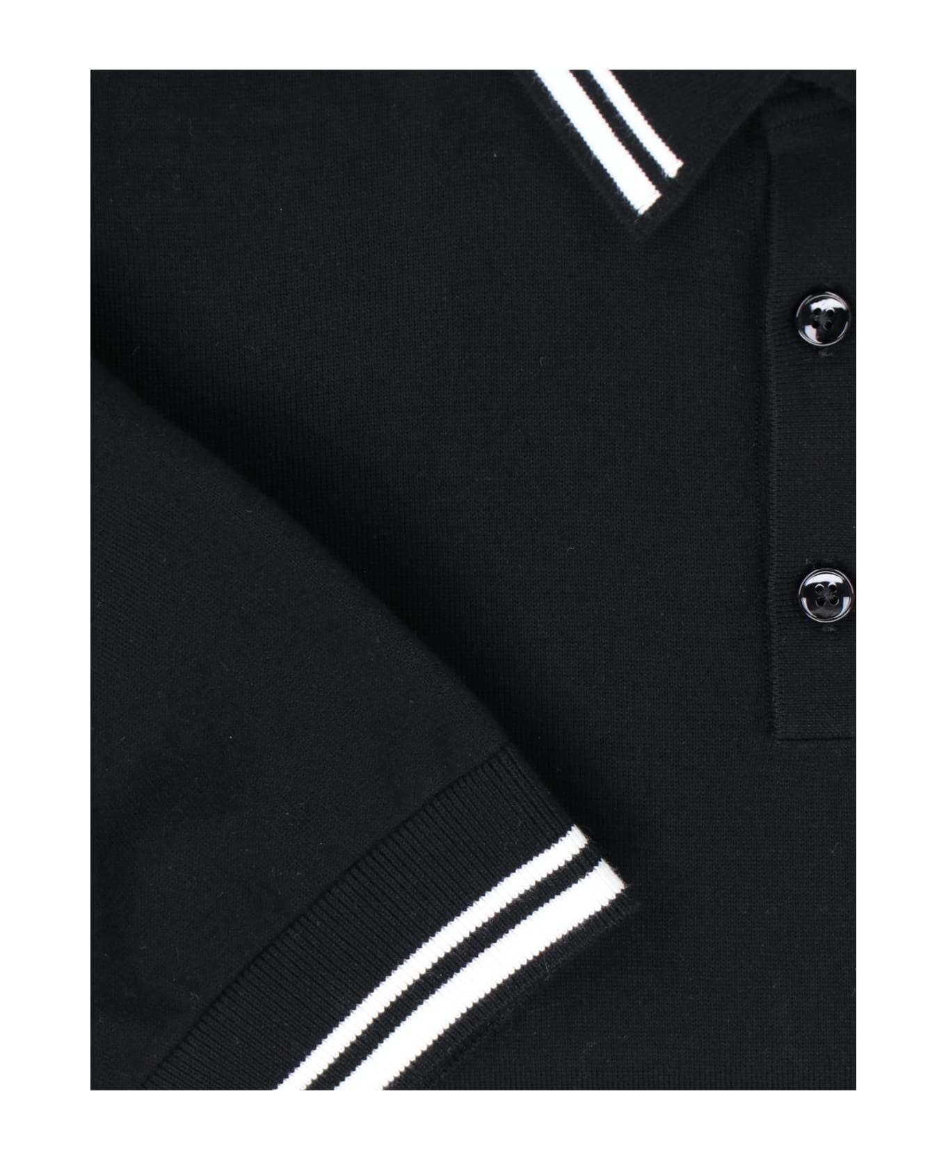 Dolce & Gabbana Slim Fit Polo Shirt - Black