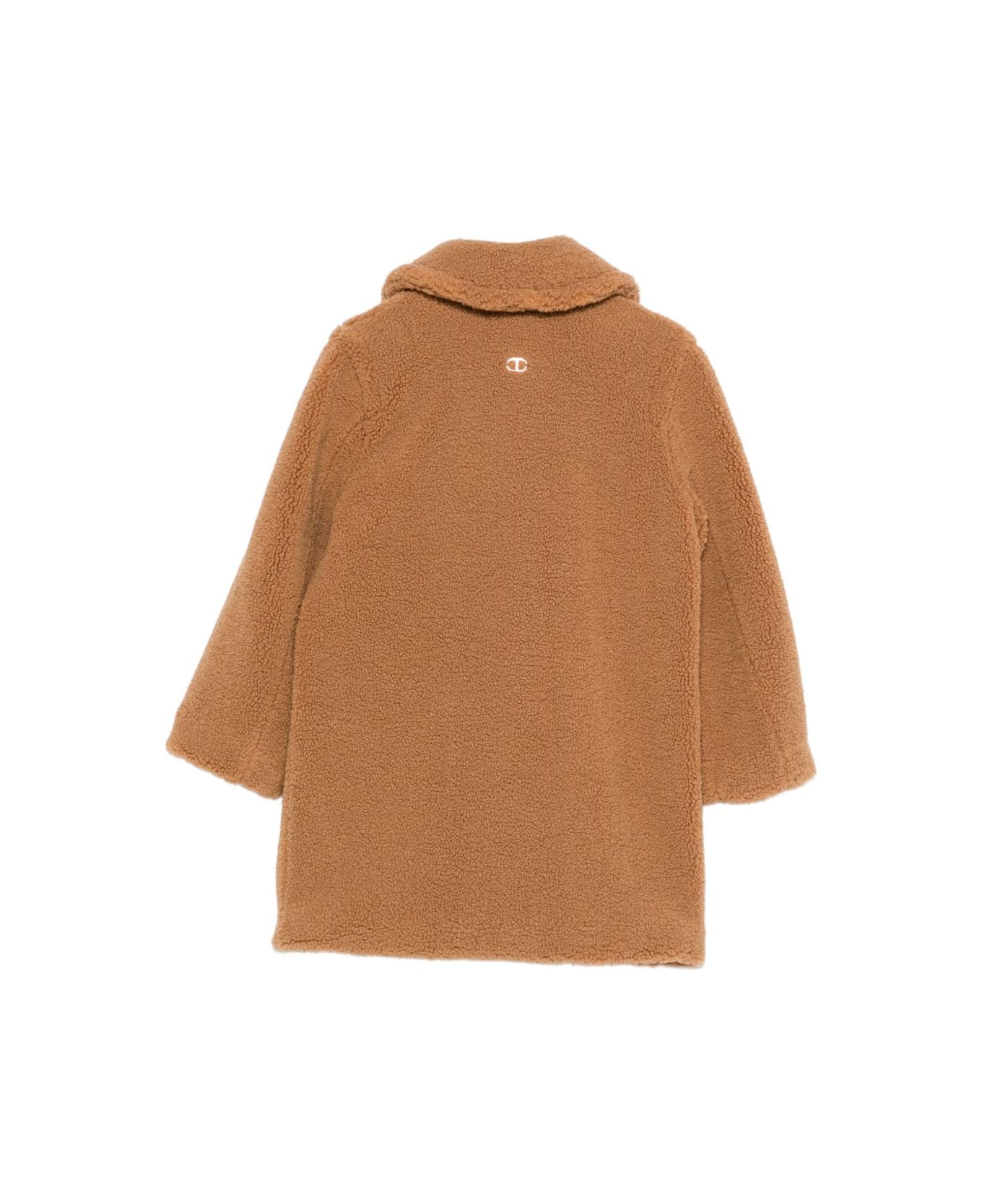 TwinSet Kids Double-breasted Coat - Beige コート＆ジャケット