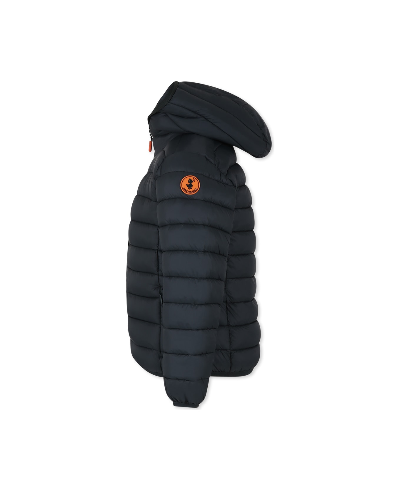 Save the Duck Green Down Jacket For Boy With Logo - Green