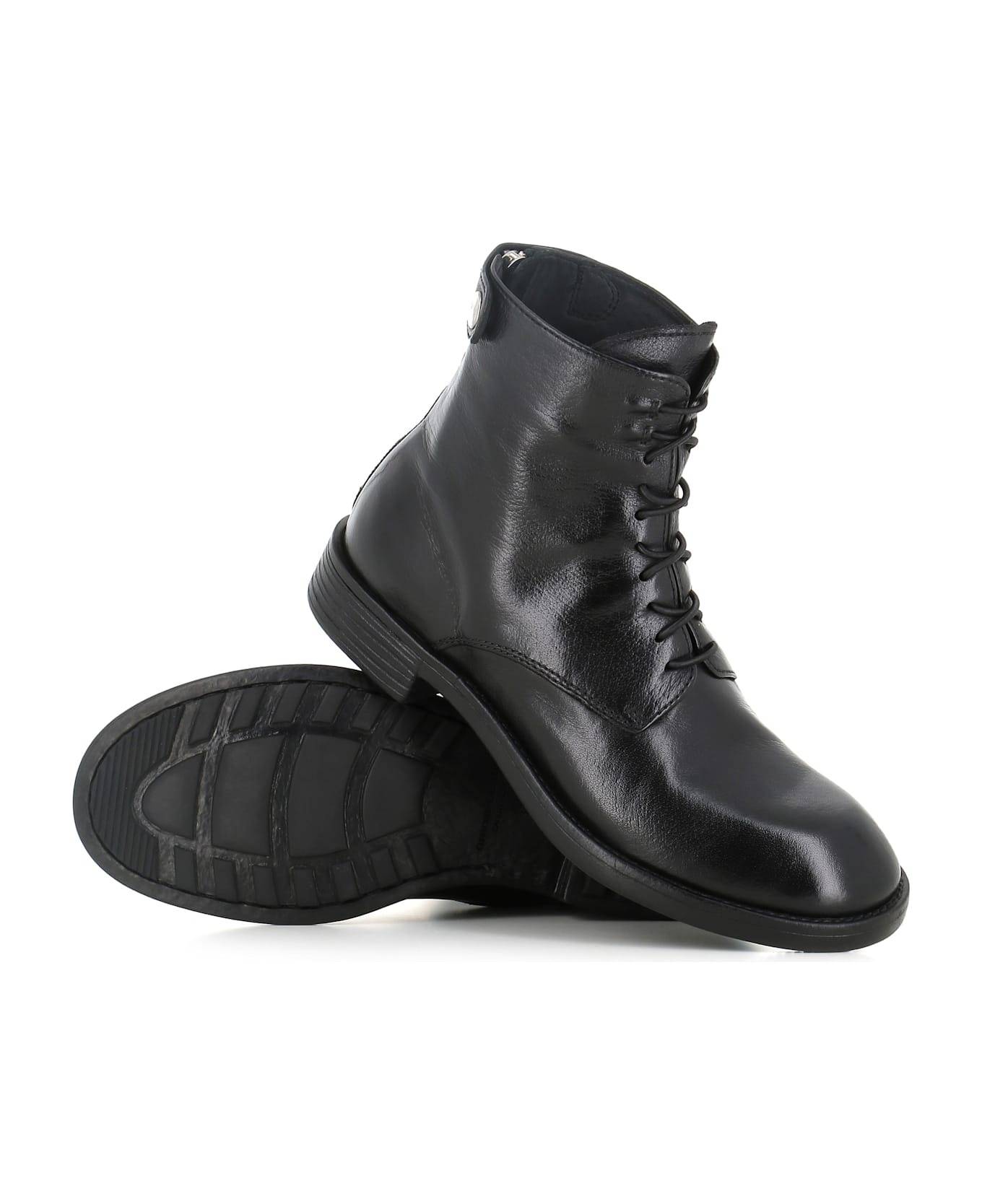 Officine Creative Lace-up Boot Diary/106 - Black