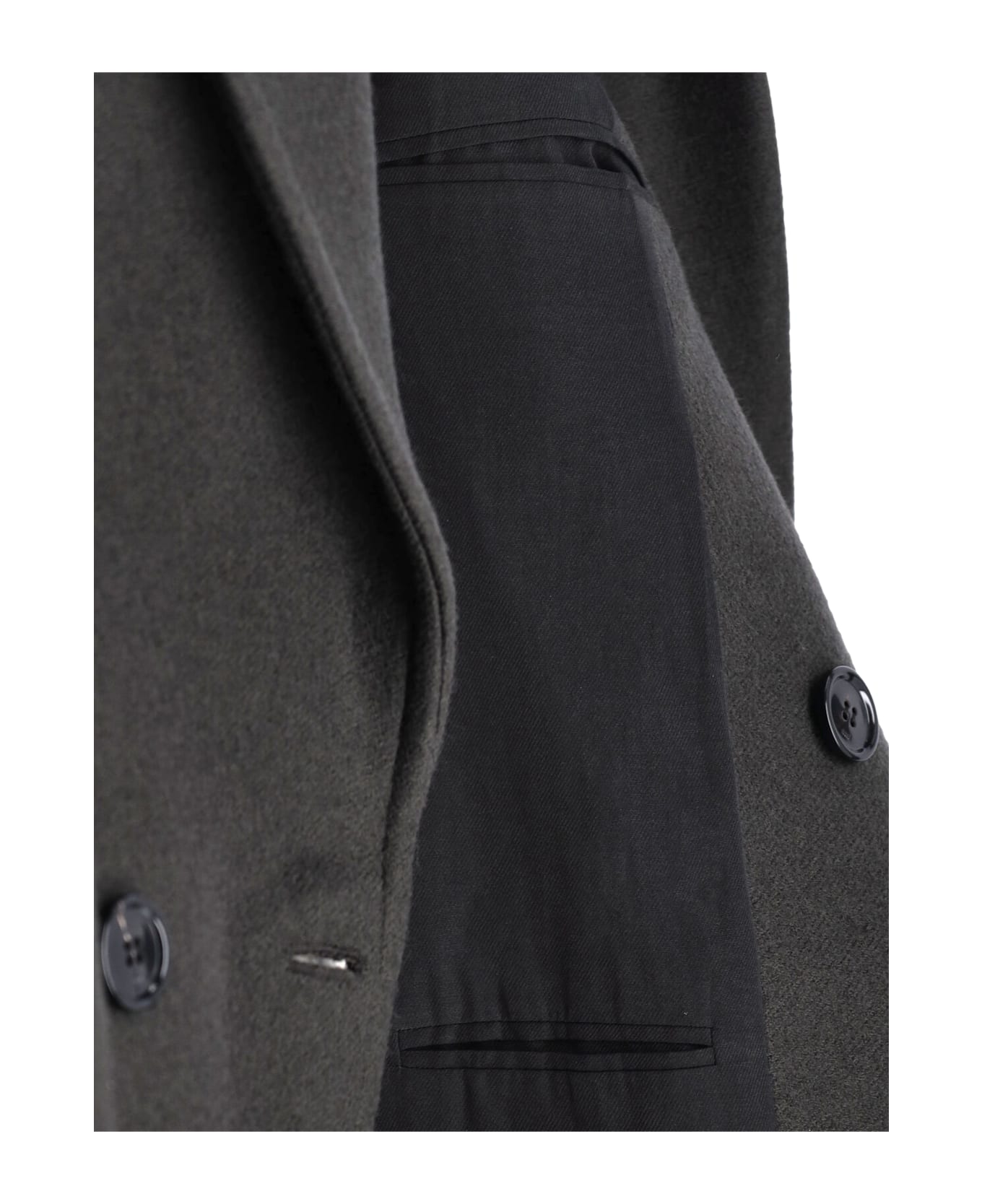 Ami Alexandre Mattiussi Double-breasted Coat - Gray