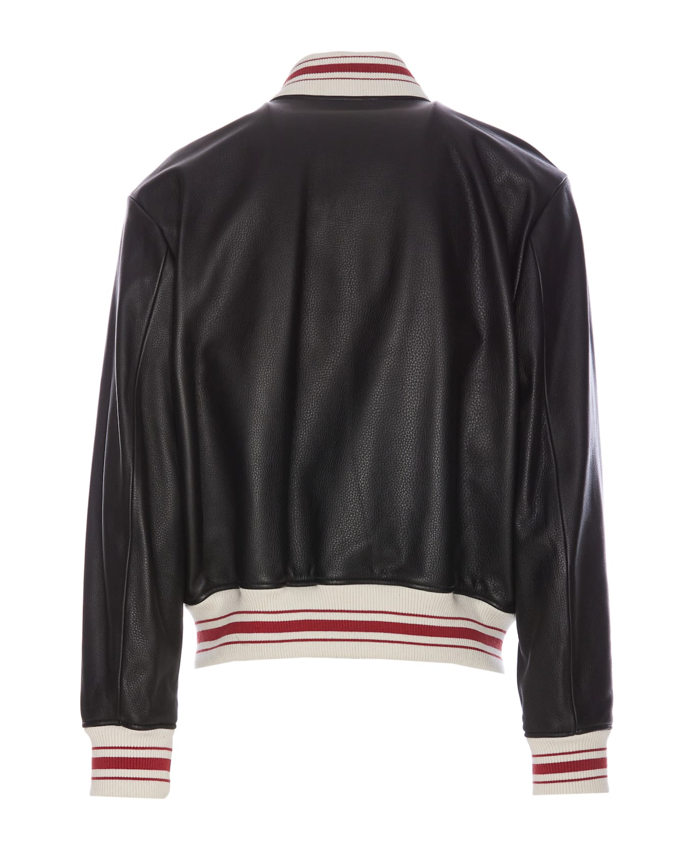 AMIRI Leather Bomber - Black