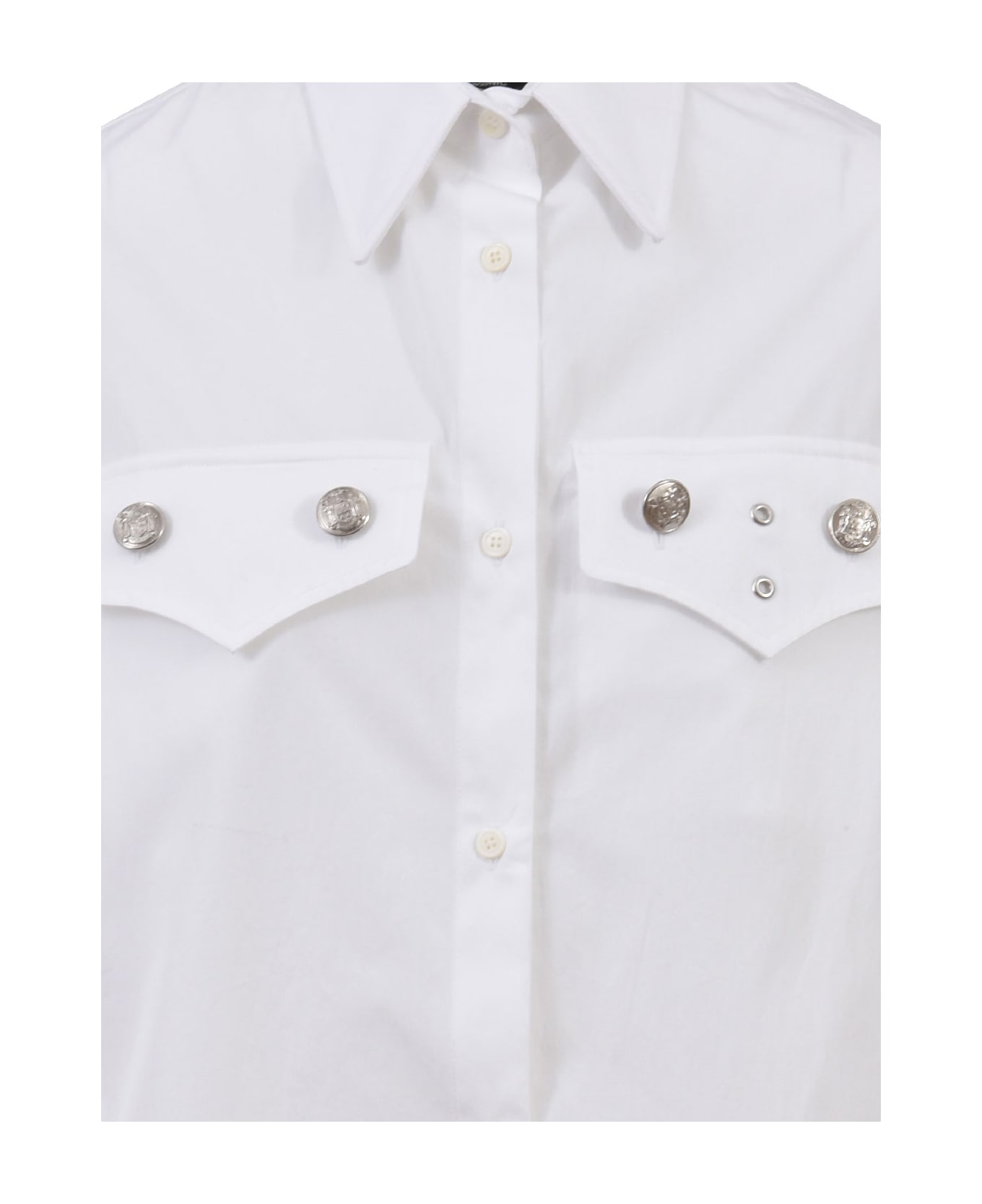 Calvin Klein White Cotton Shirt - WHITE シャツ