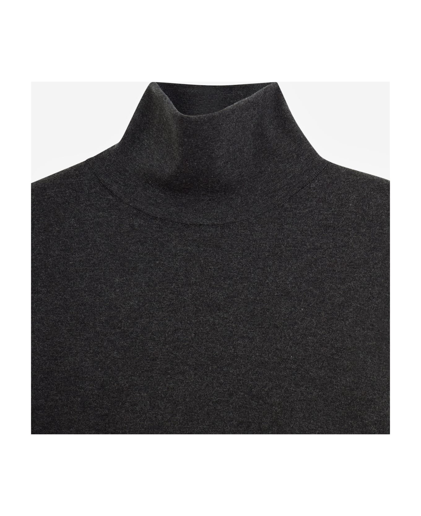 Lemaire High Neck Sweater Knitwear - anthracite