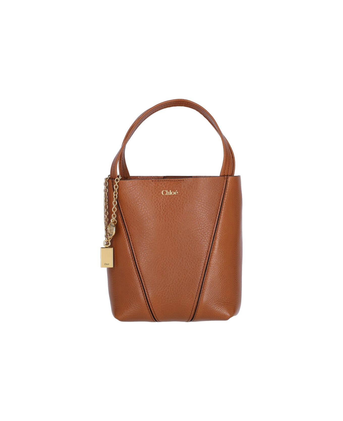 Chloé Small Tote Bag "spin" - Brown