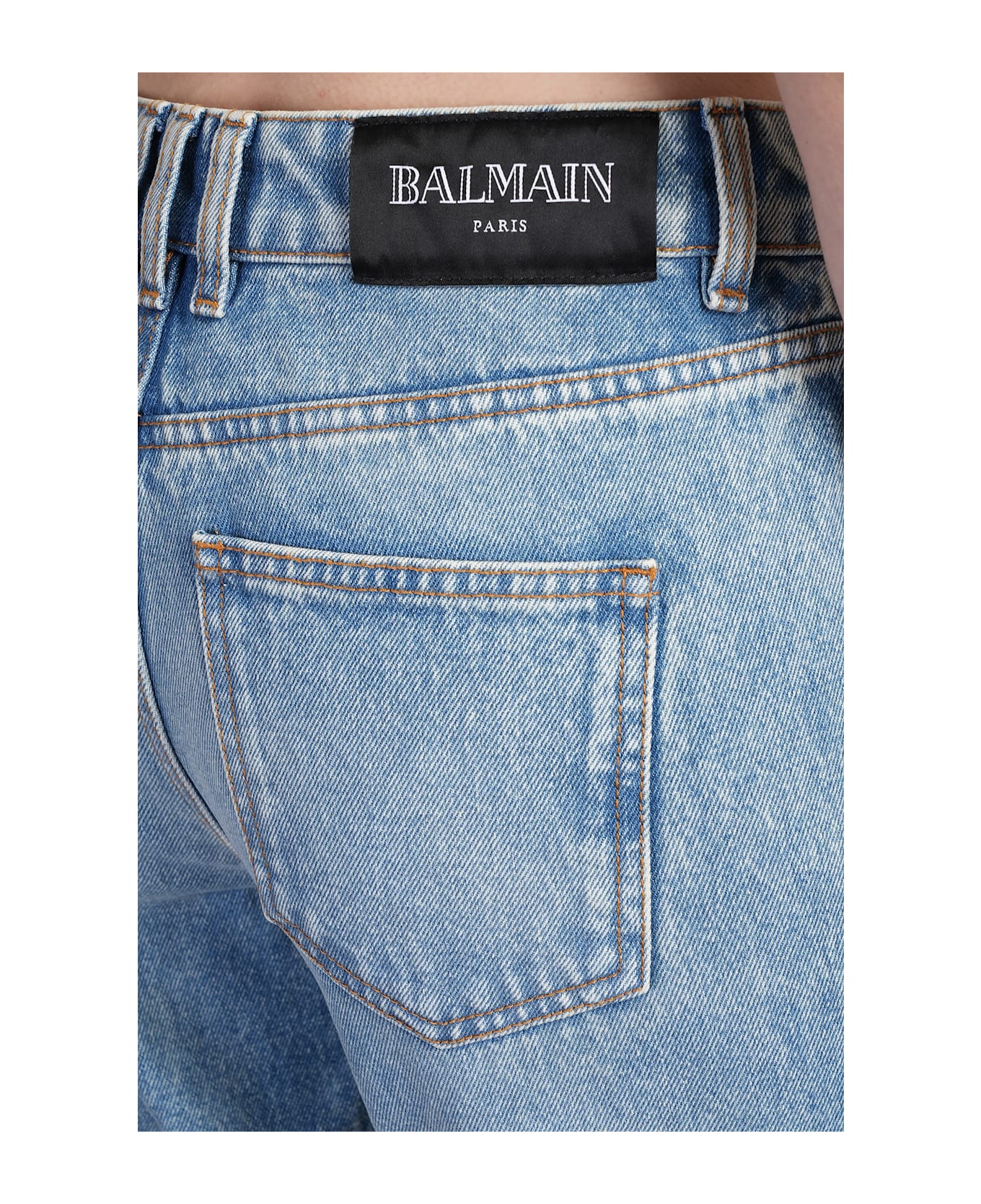 Balmain Jeans In Blue Cotton - blue