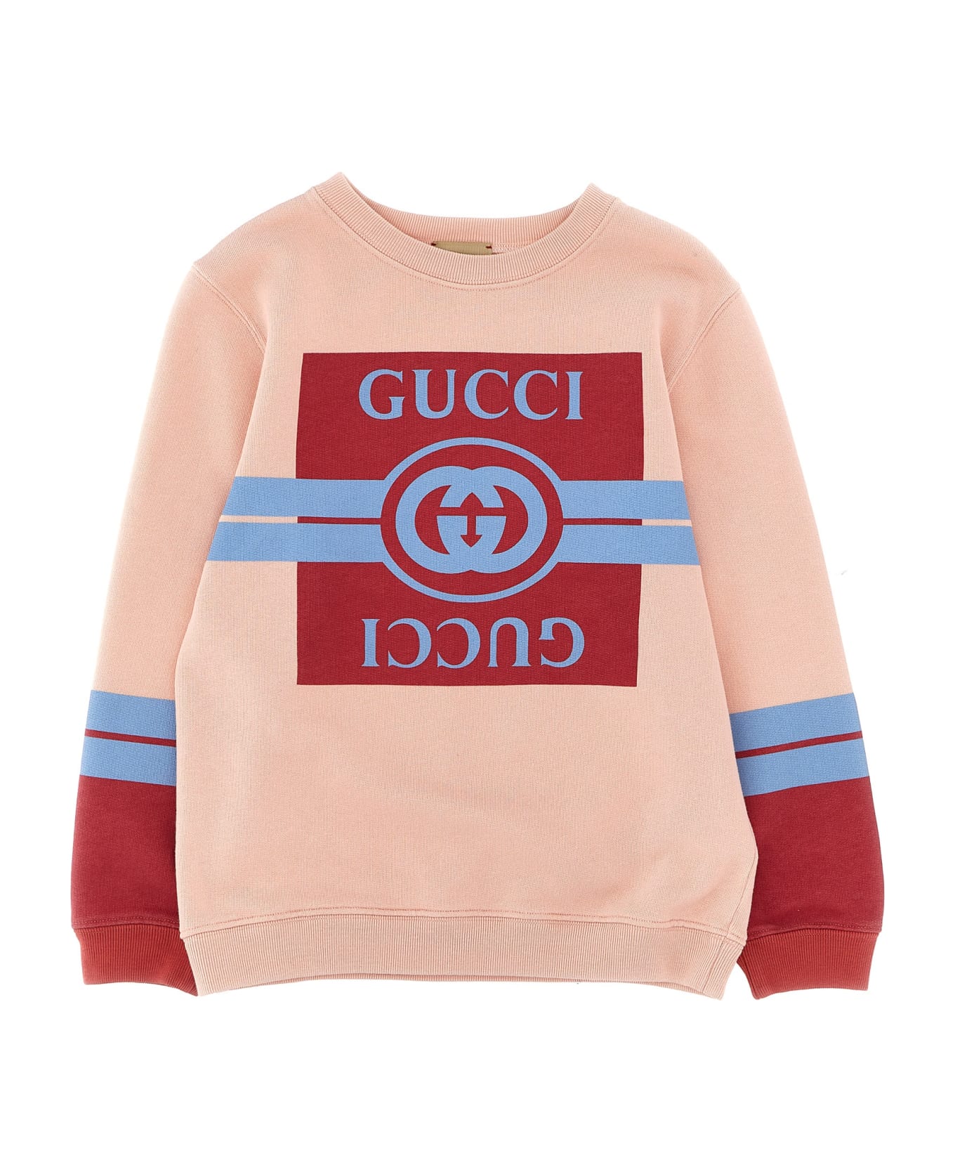Gucci Logo Print Sweatshirt - Pink