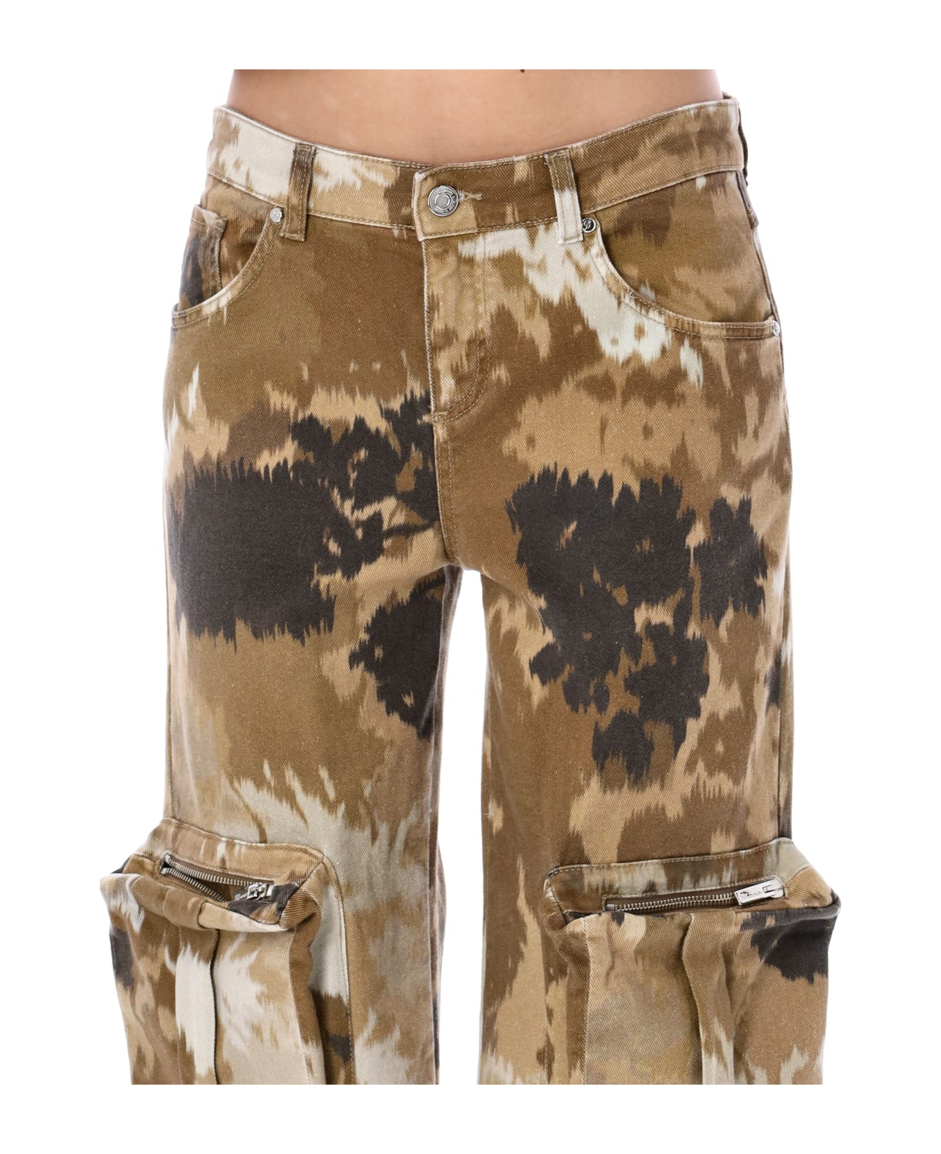 Blumarine Camouflage Pattern Cargo Pants - CAMOUFLAGE