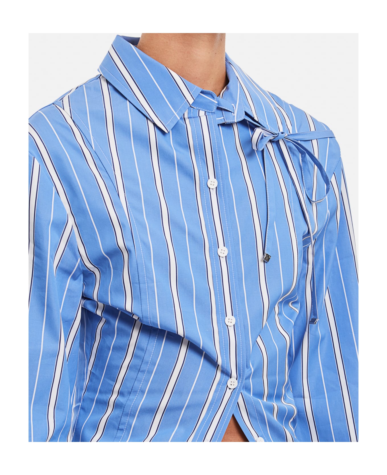 Jacquemus La Chemise Ruban Stretch Cotton Shirt - Clear Blue シャツ