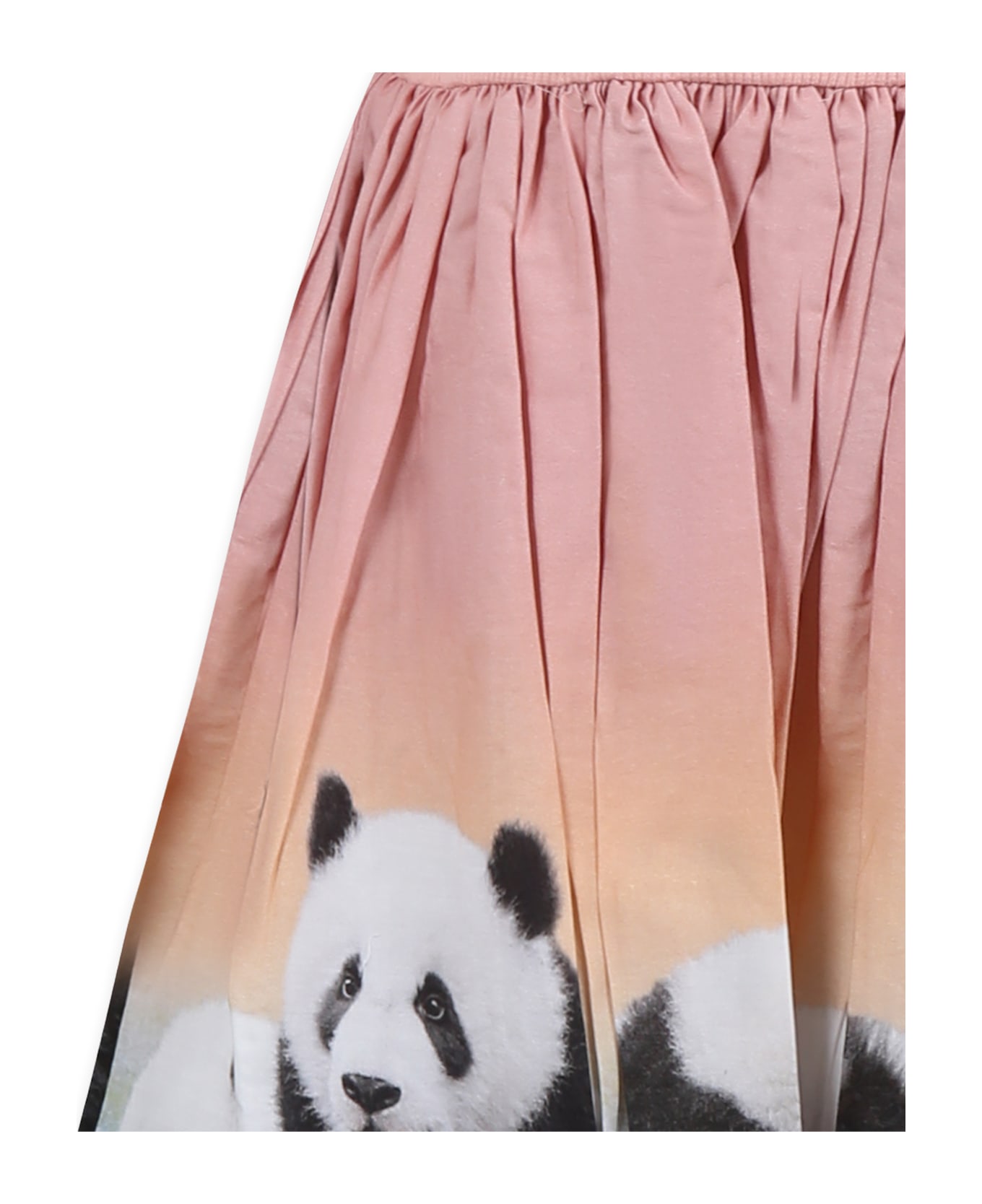 Molo Pink Dress For Girl With Panda - Pink