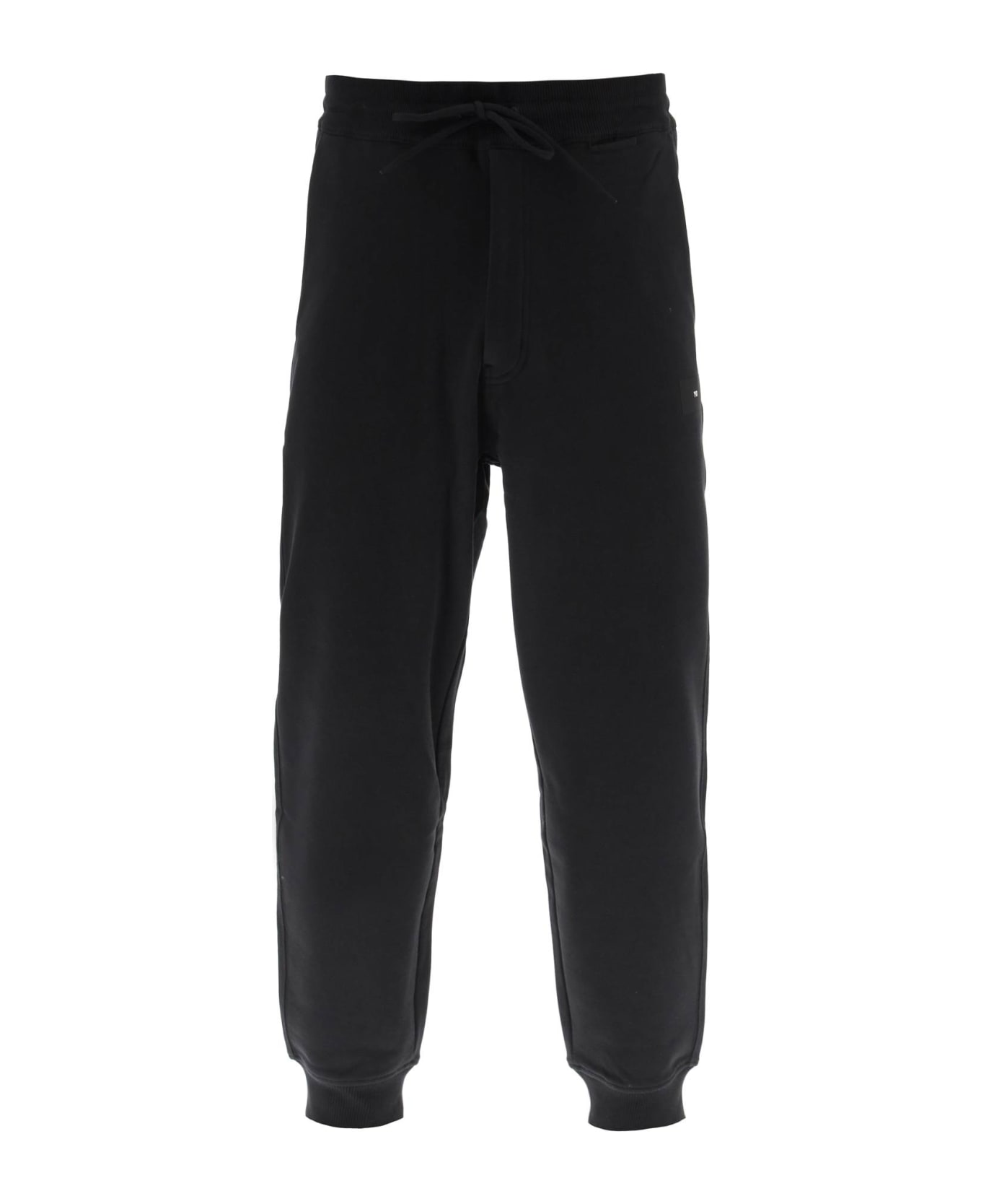 Y-3 Organic Cotton Terry Cuffed Pants - black