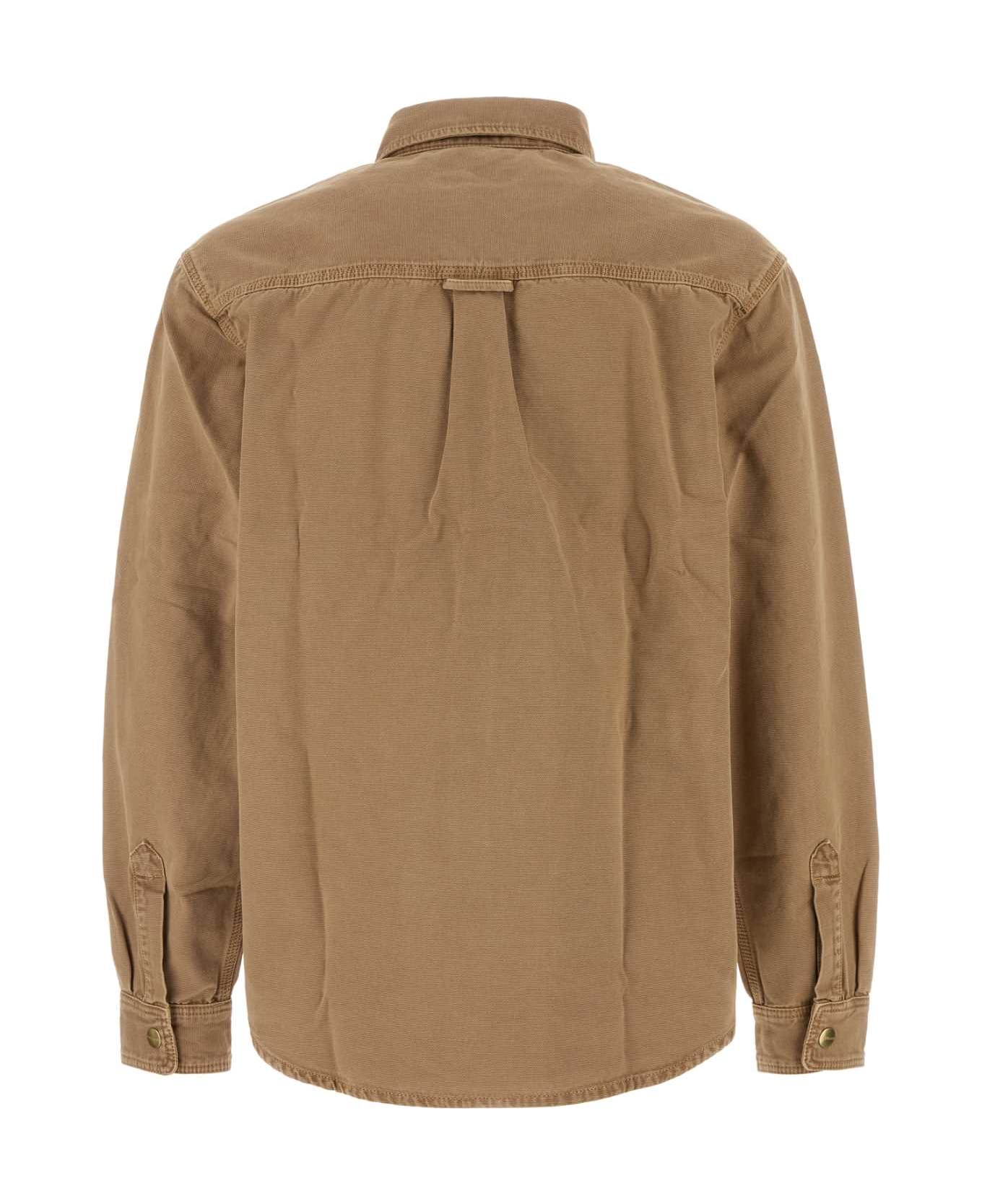 Carhartt Camel Denim Conro Shirt Jac - BEIGE