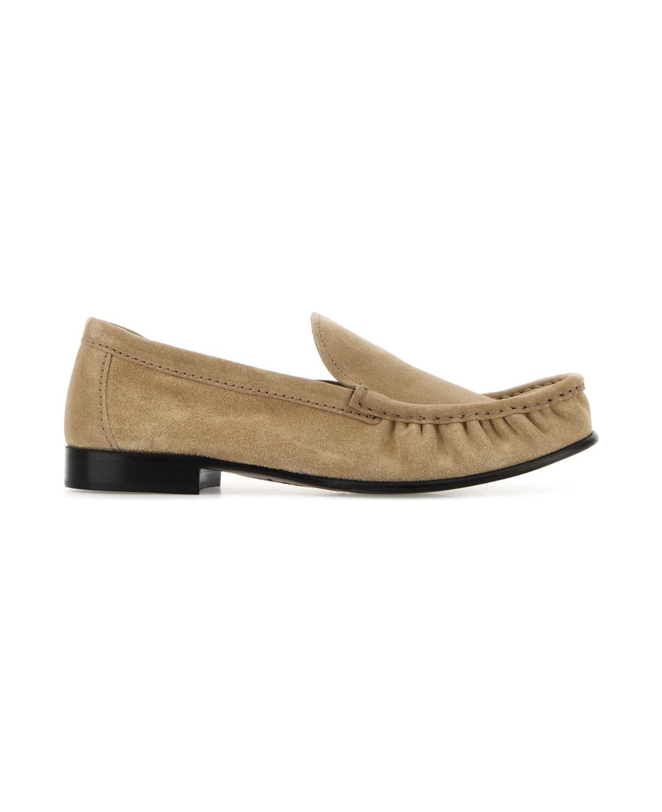 Miu Miu Sand Suede Loafers - DESERTO