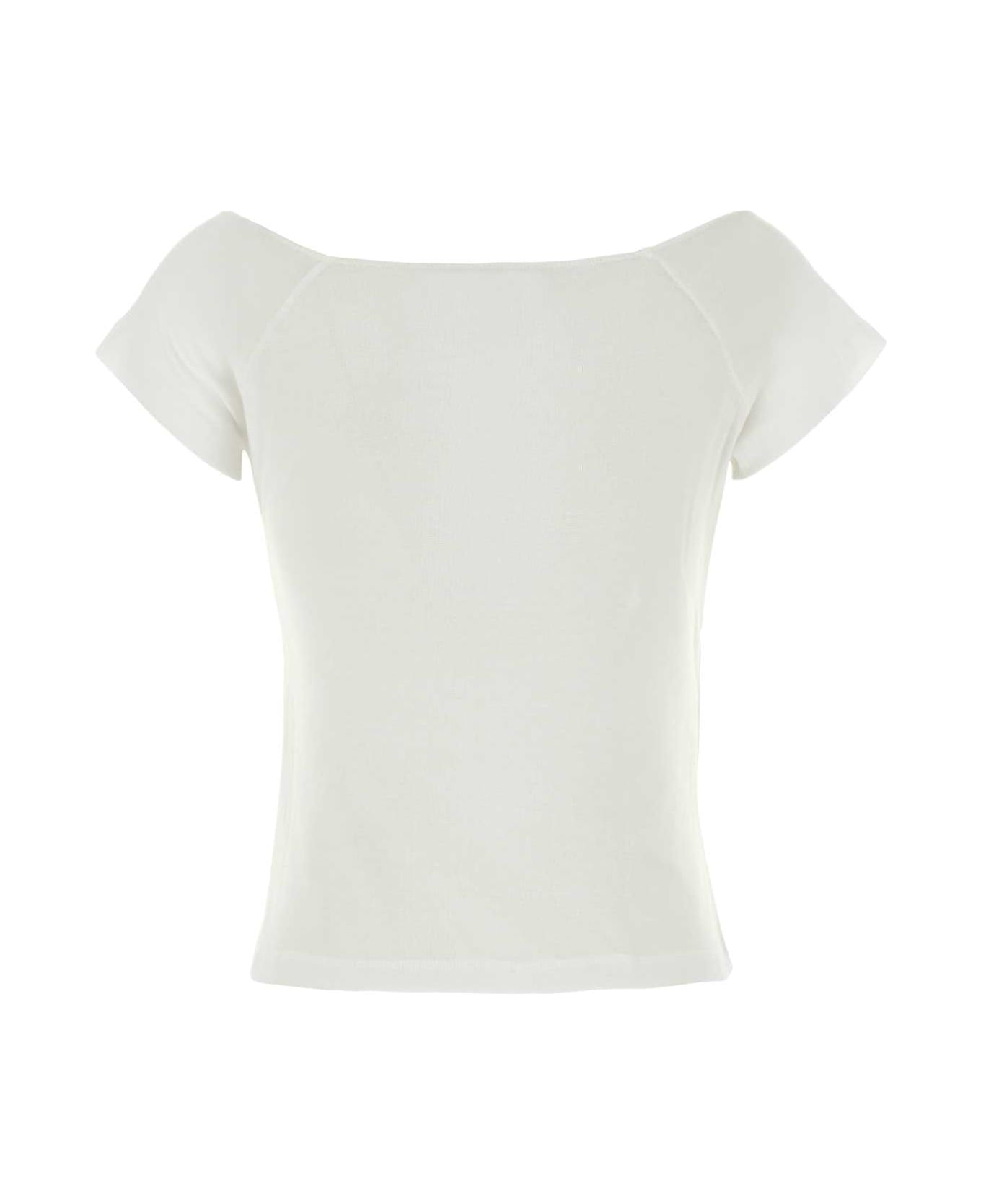Gimaguas White Cotton Sasi T-shirt - WHITE