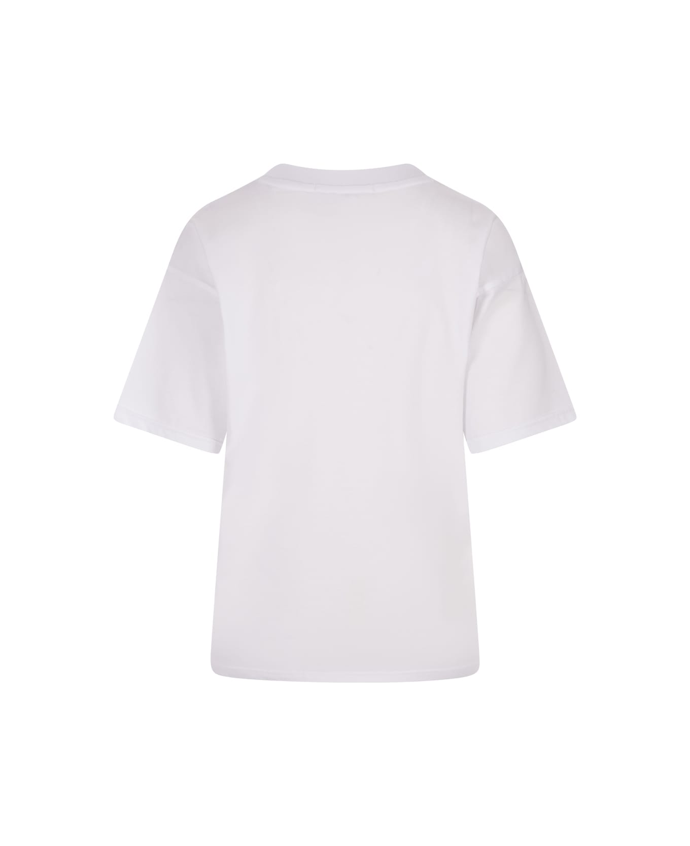 Alessandro Enriquez White T-shirt With Stars Embroidery - White