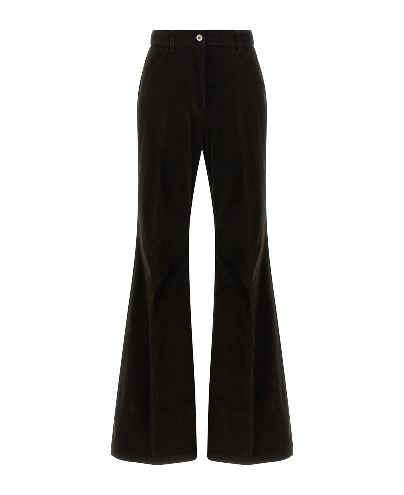 Ferragamo Velvet Pants - Brown