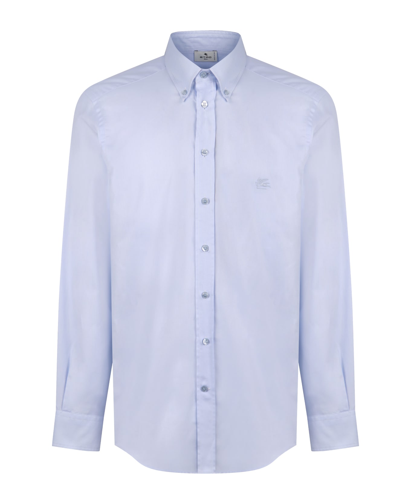 Etro Button-down Collar Cotton Shirt - Light Blue シャツ