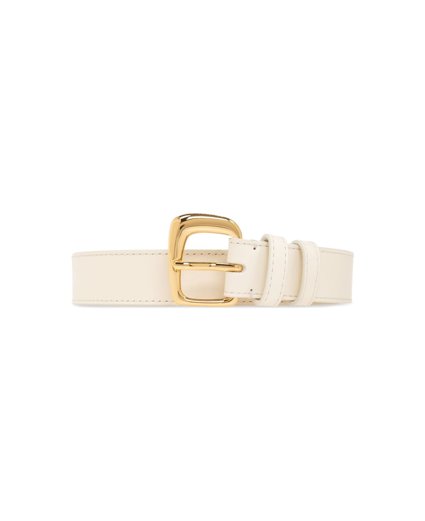 Jacquemus La Ceinture Ovalo J Buckle Belt - Cream