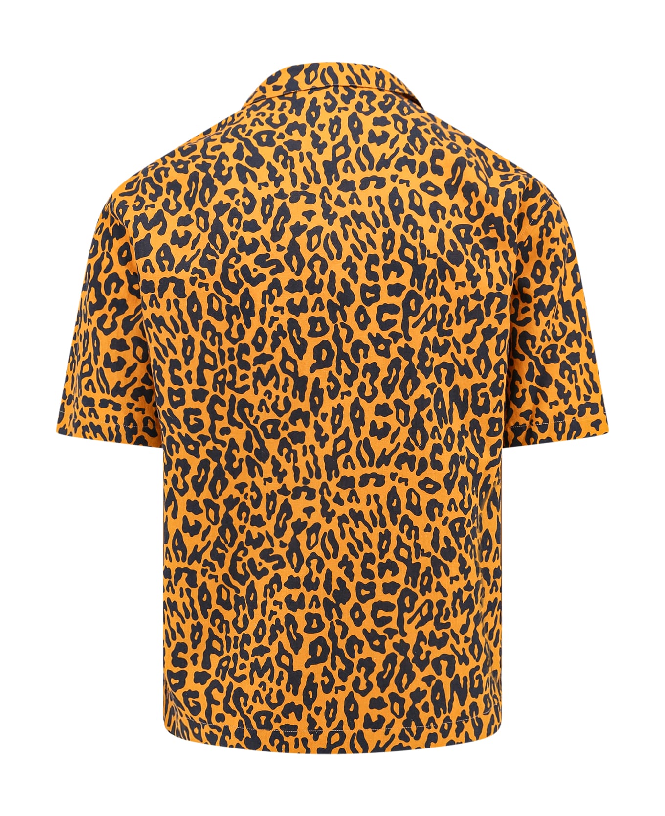 Palm Angels Cheetah Bowling Shirt - Orange