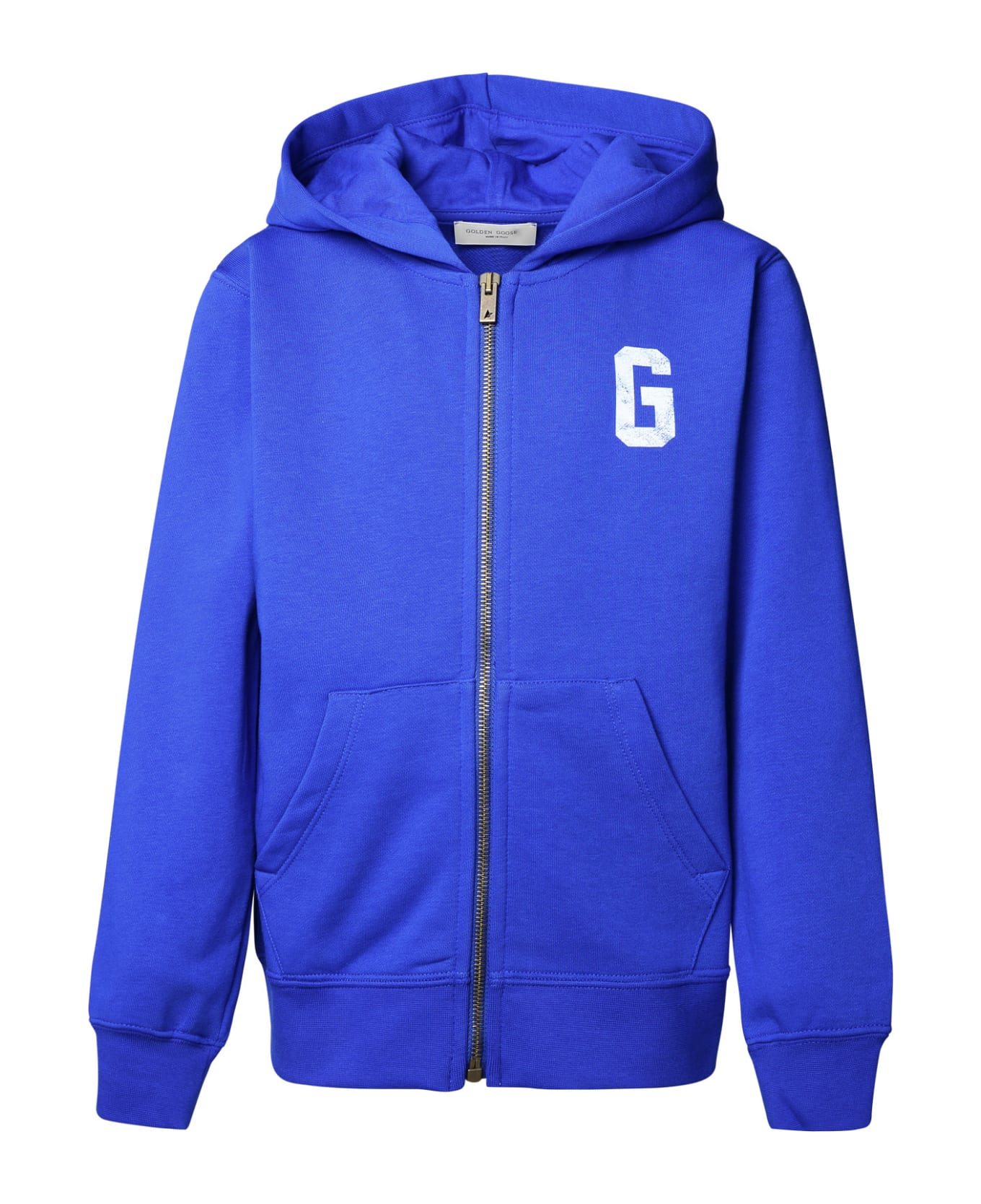 Golden Goose Blue Cotton Sweatshirt - Blue ニットウェア＆スウェットシャツ