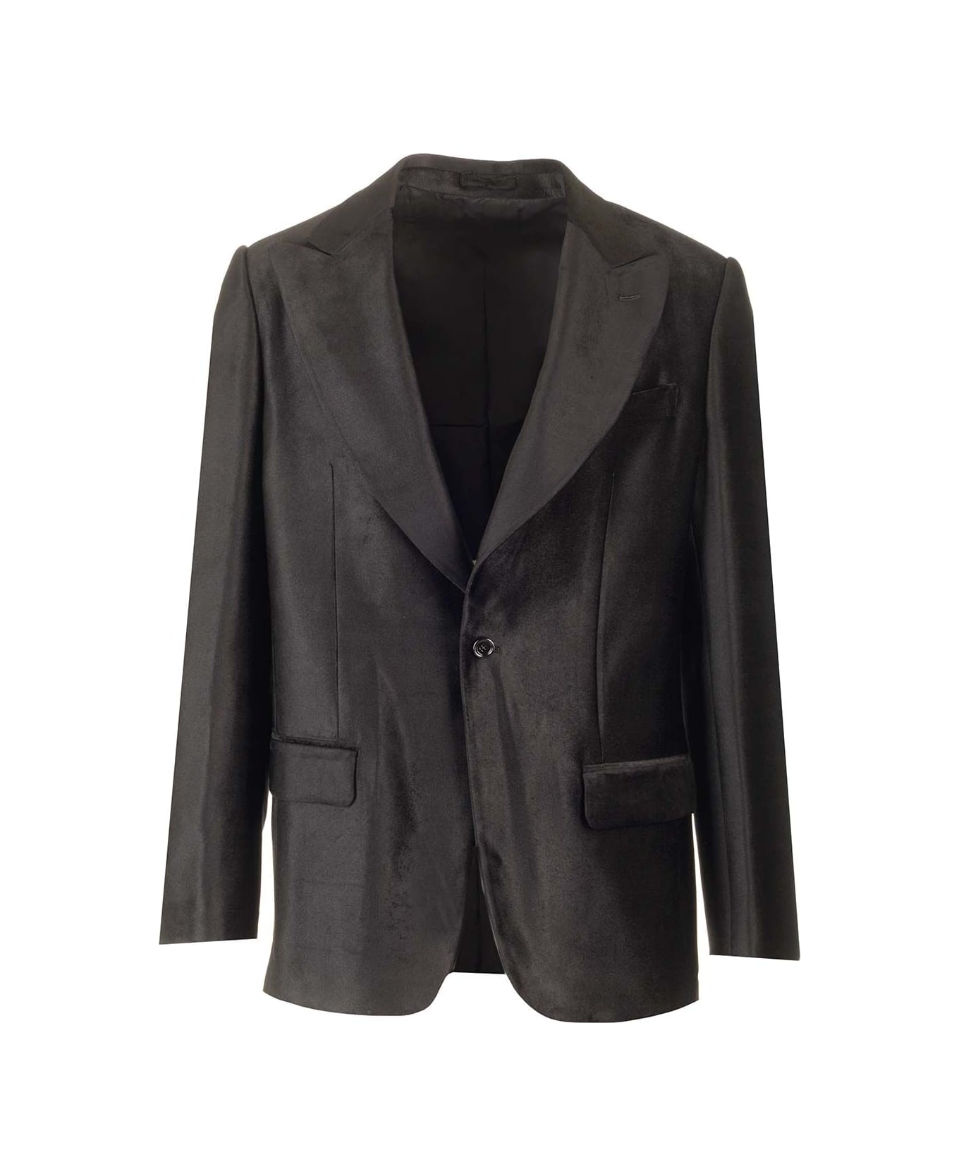 Lardini Velvet Jacket - Black