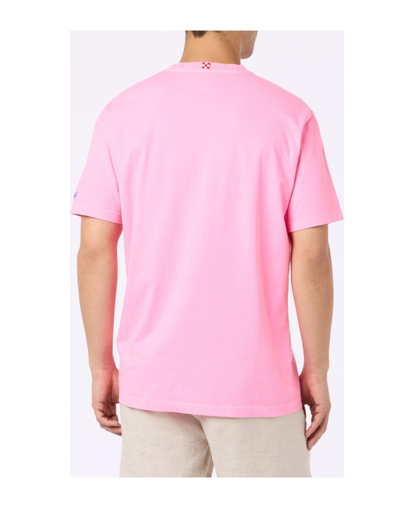 MC2 Saint Barth Cotton T-shirt With Panda Print And Embroidery | Fiat Panda Special Edition - PINK