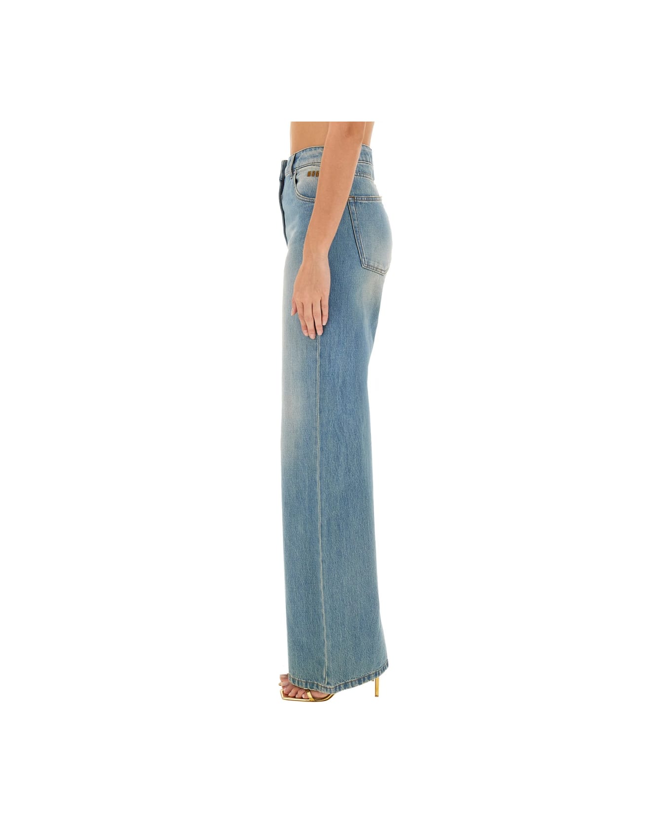 MSGM Jeans Wide Leg - DENIM