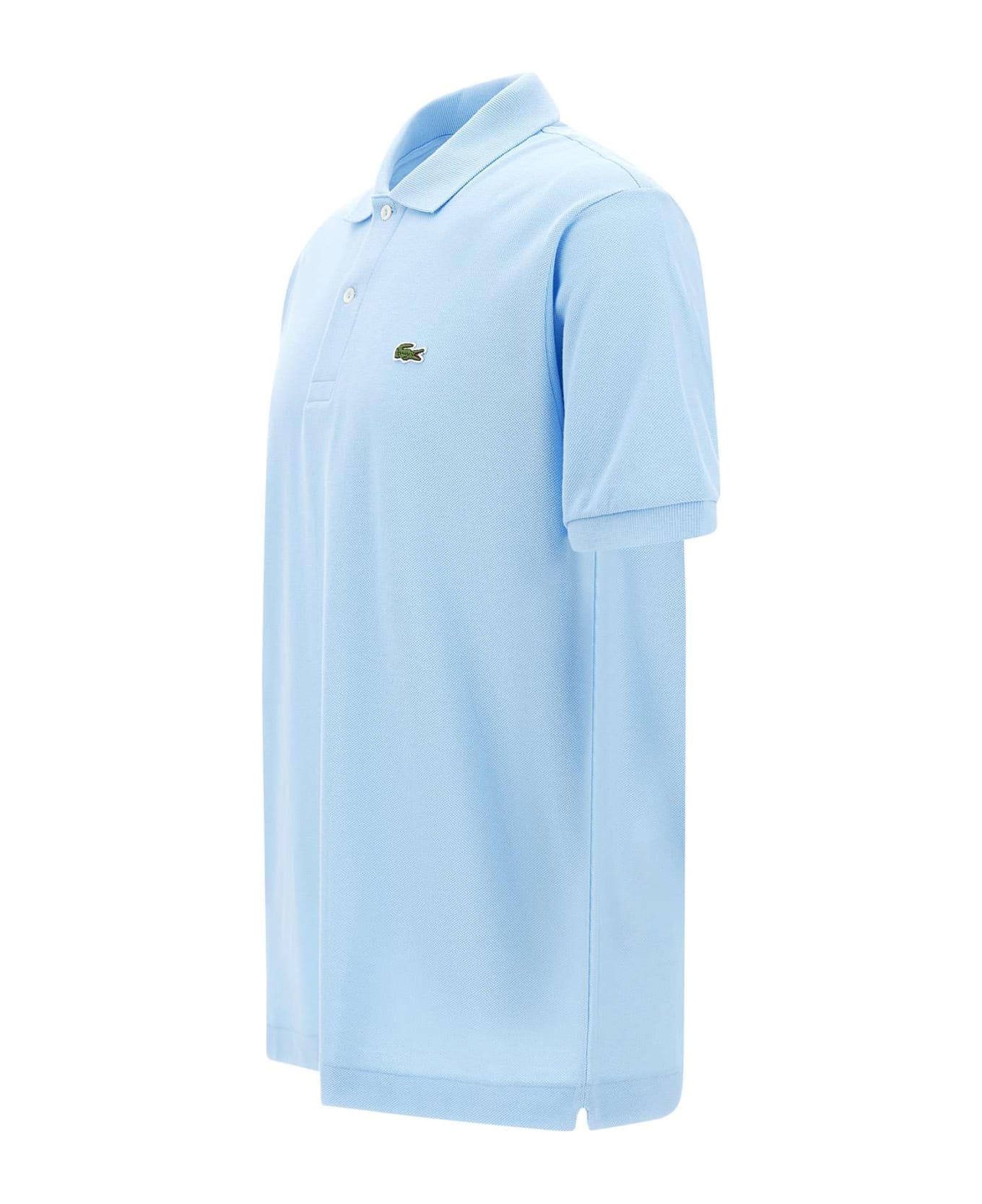Lacoste Cotton Piquet Polo Shirt - LIGHT BLUE