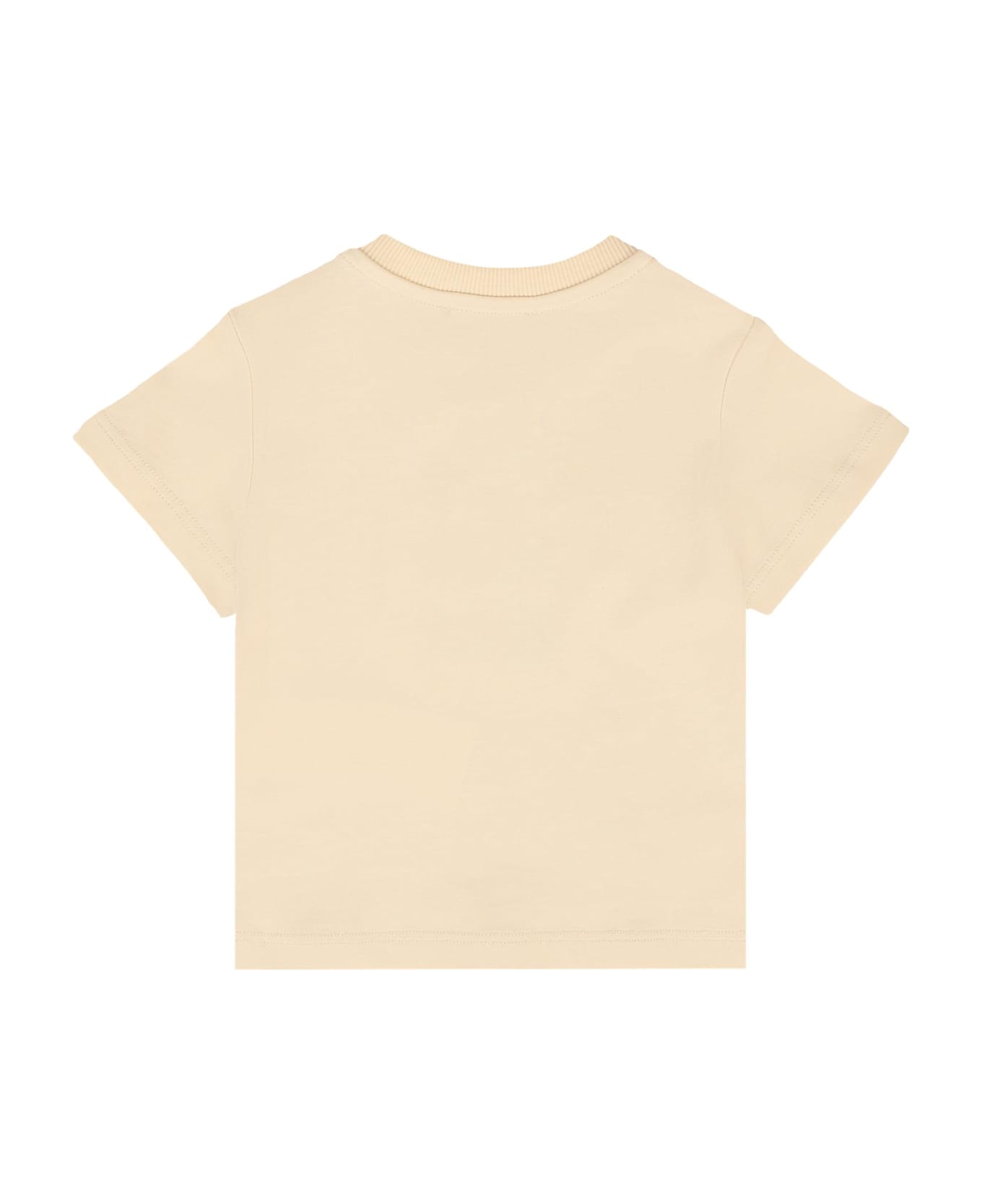 Moschino Beige T-shirt For Babykids With Teddy Bear - Beige