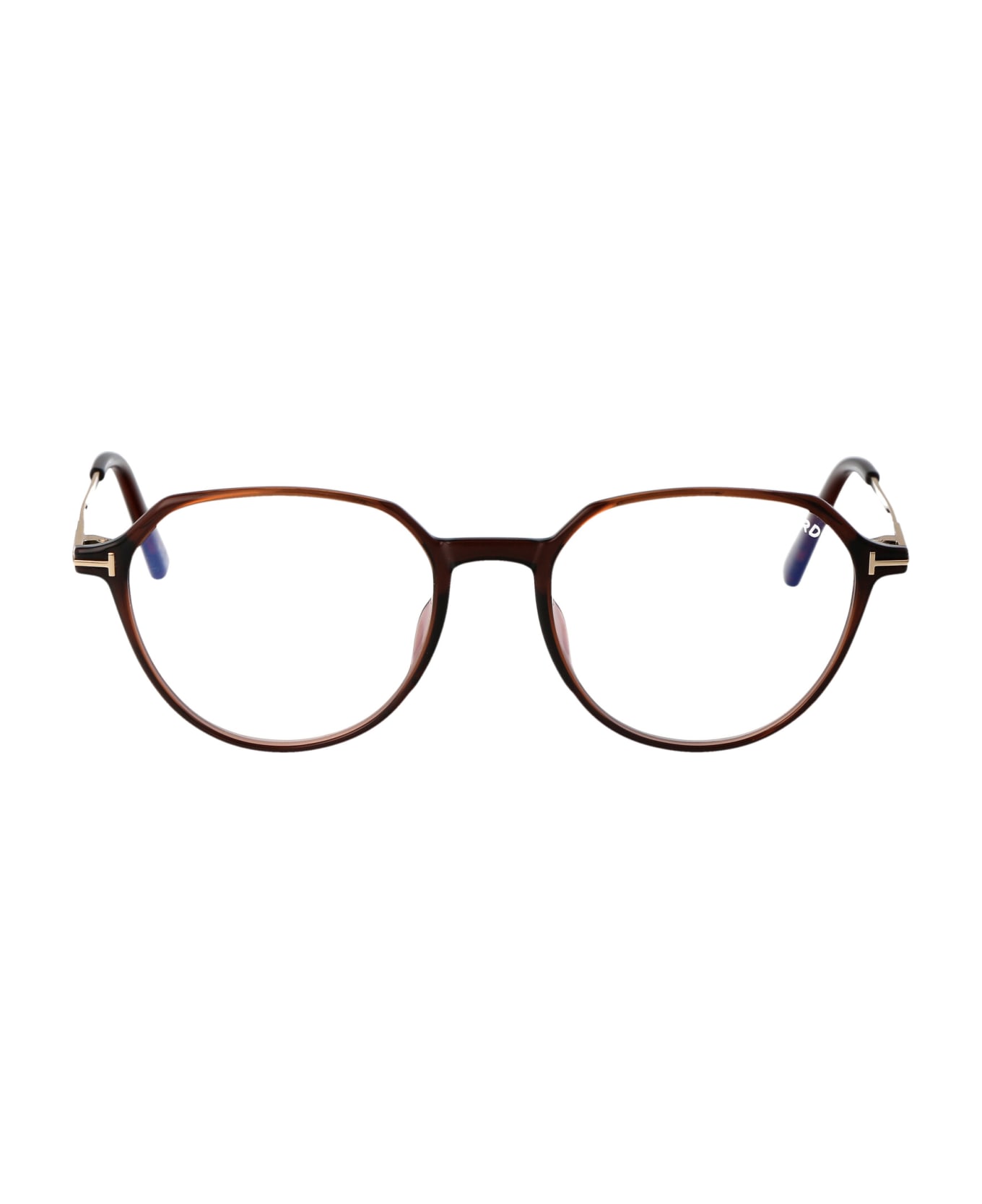 Tom Ford Eyewear Ft5875-b Glasses - 048 Marrone Scuro Luc アイウェア