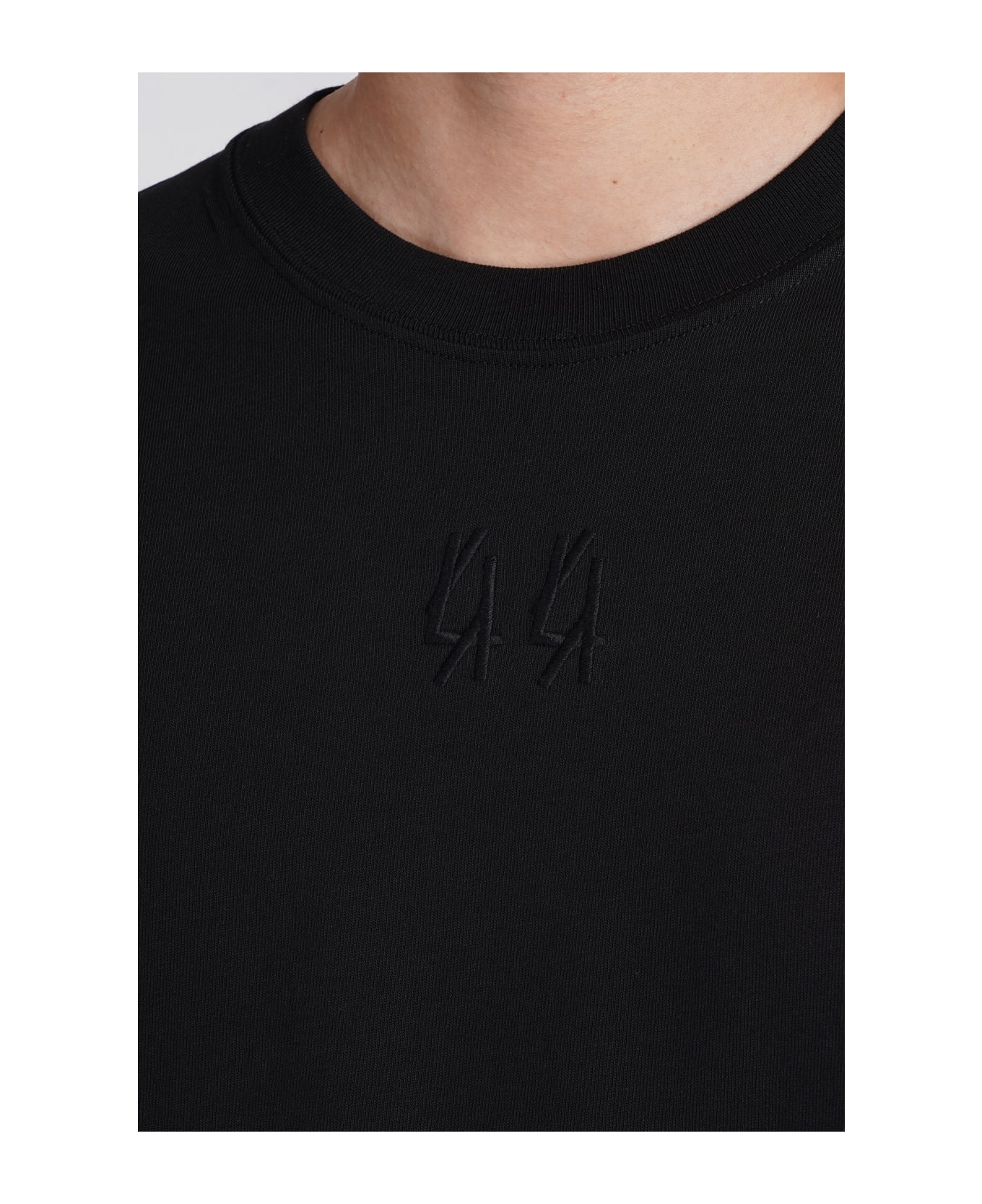 44 Label Group T-shirt In Black Cotton - black