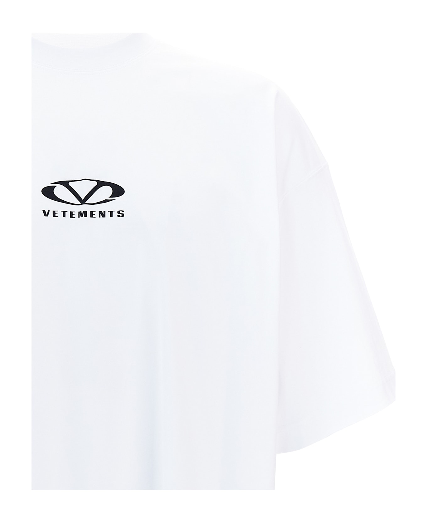 VETEMENTS 
oval Logo
 T-shirt - White