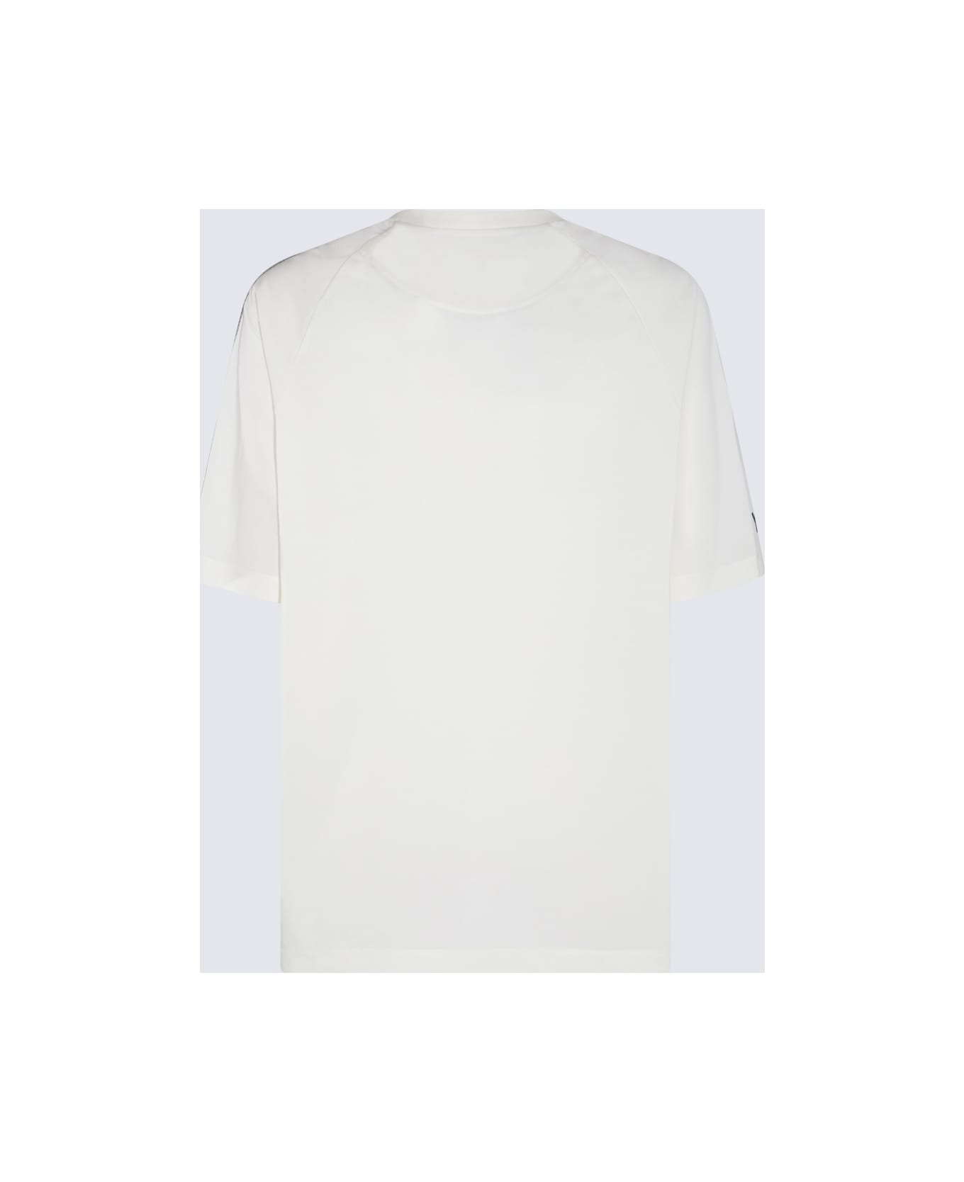 Y-3 White And Grey Cotton T-shirt - Beige