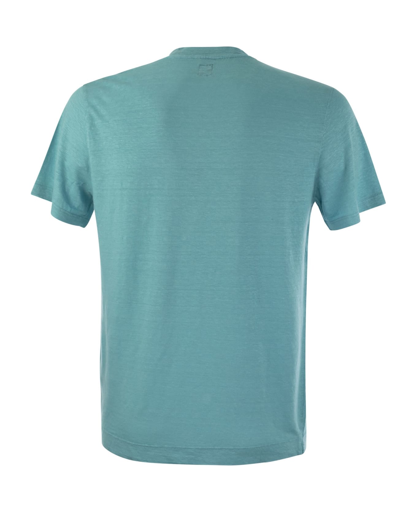 Fedeli Linen Flex T-shirt - Light Blue シャツ