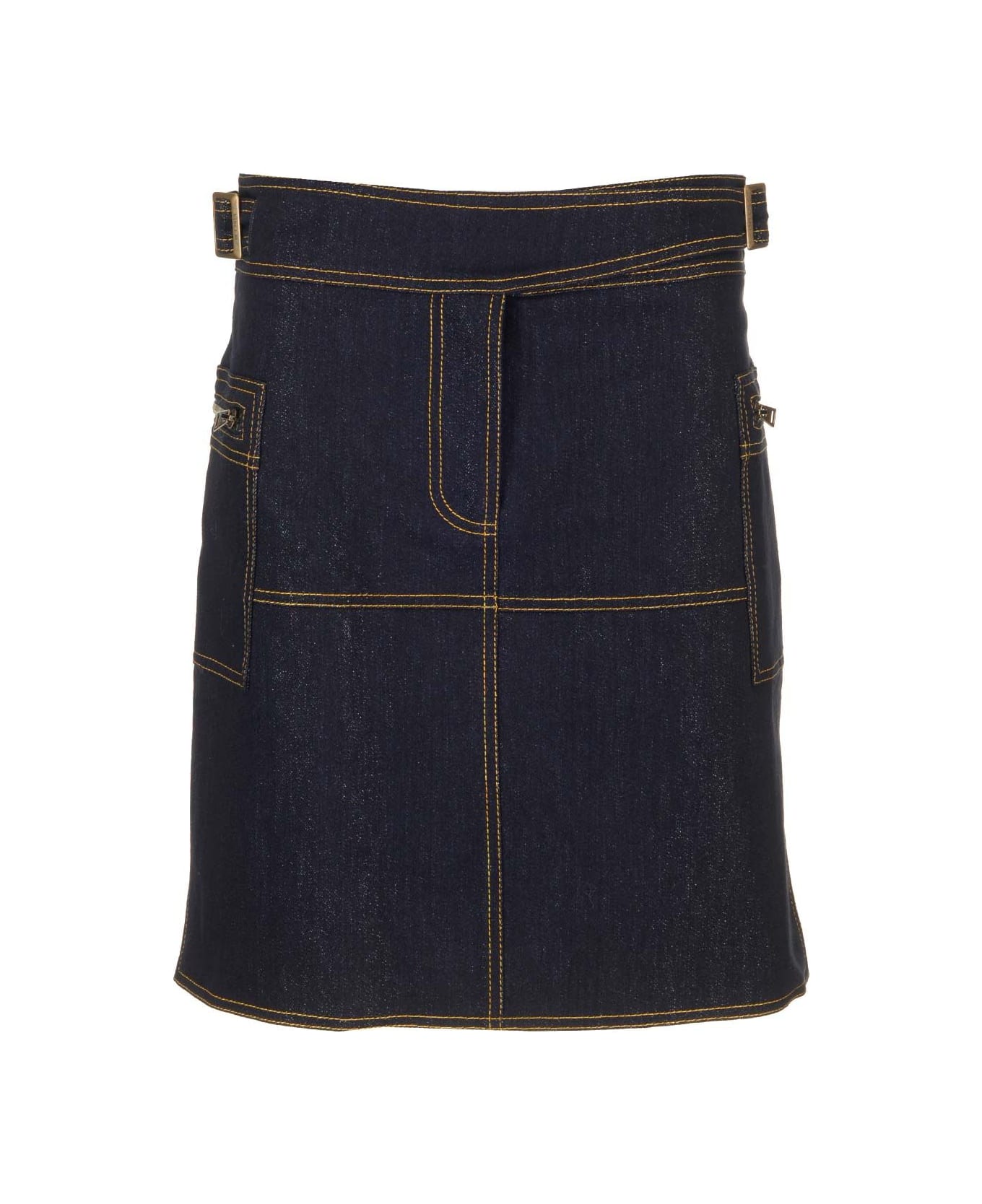 Etro Stretch Denim Skirt - Blue