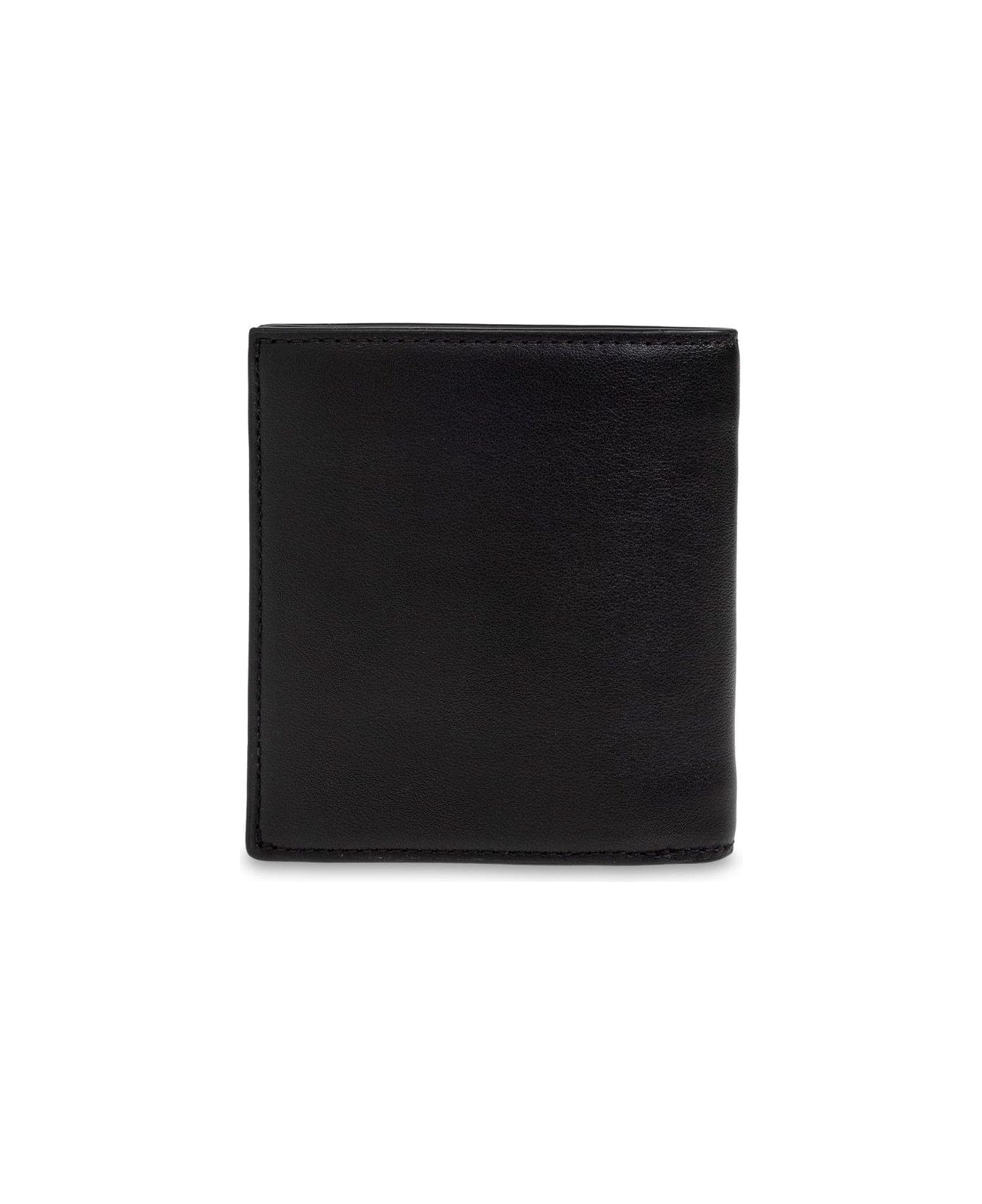 Kenzo Varsity Logo Detailed Mini Wallet - BLACK