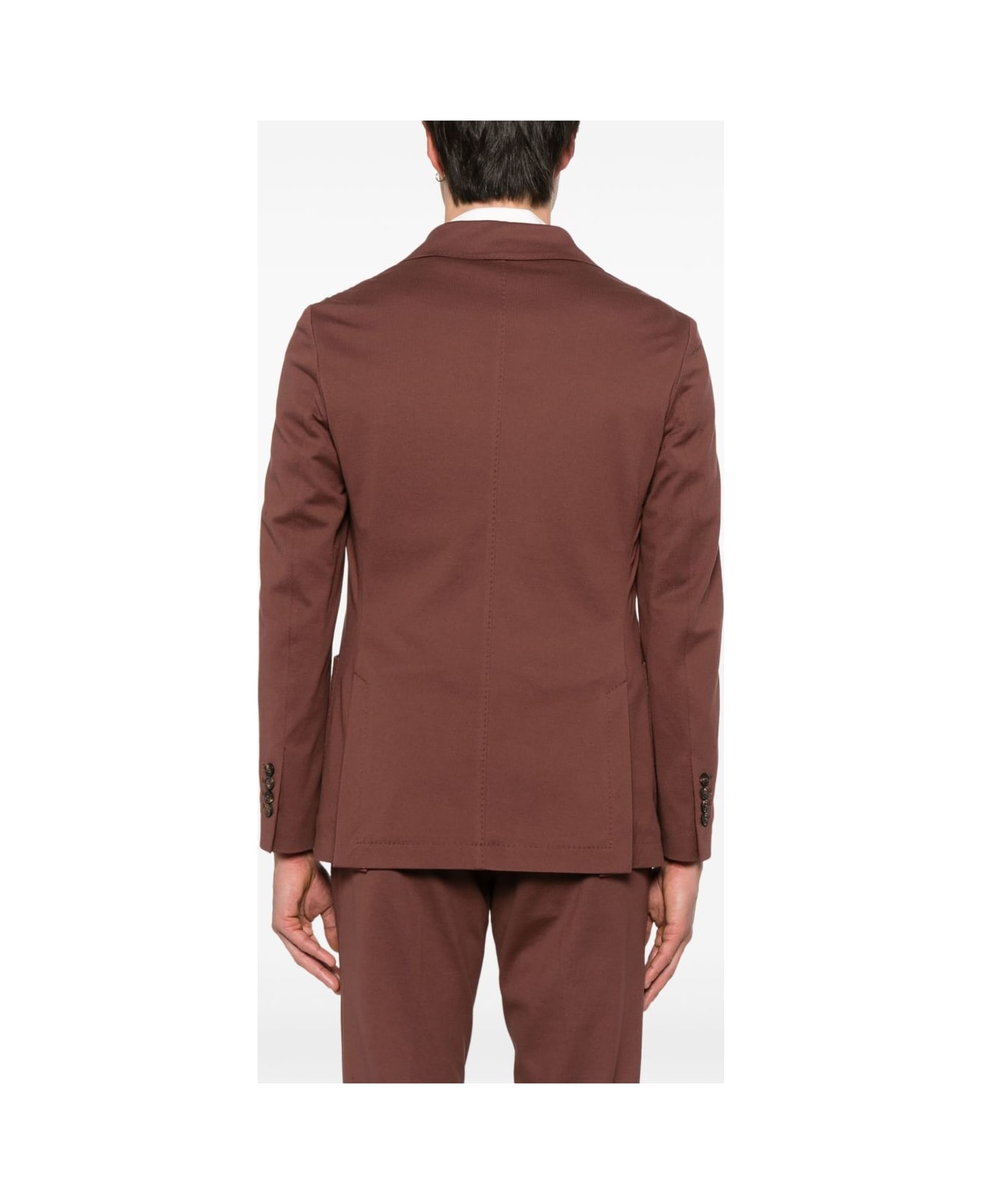 Circolo 1901 Cotton Double-breasted Jacket - Brown