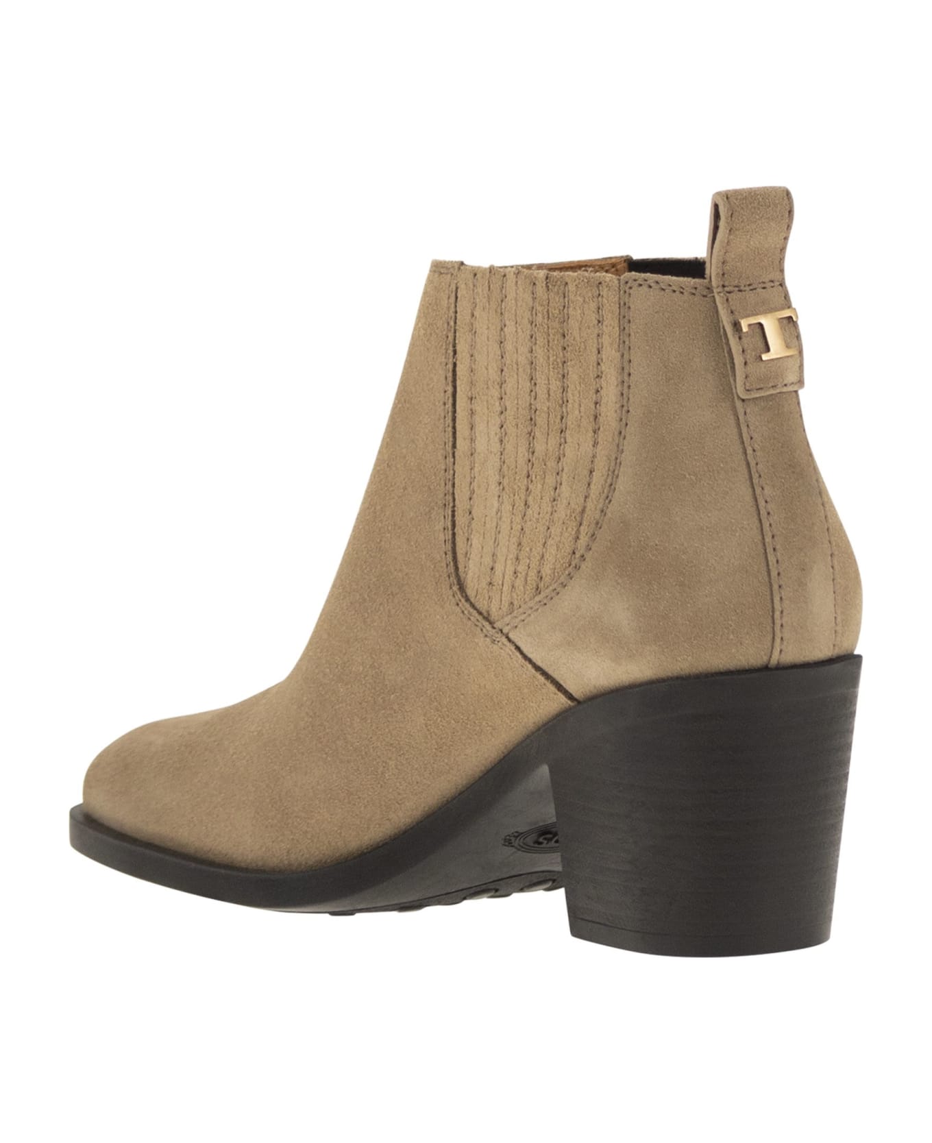 Tod's Suede Boot - Beige