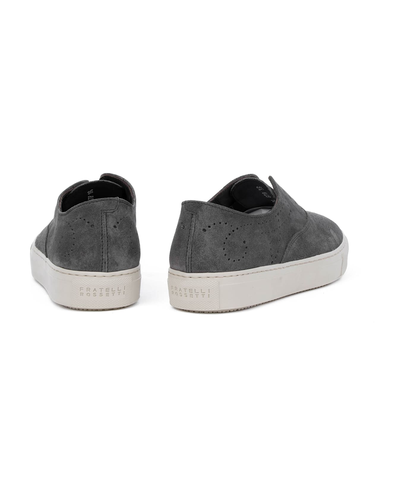 Fratelli Rossetti One Grey Suede Slip-on Sneaker - ACCIAIO