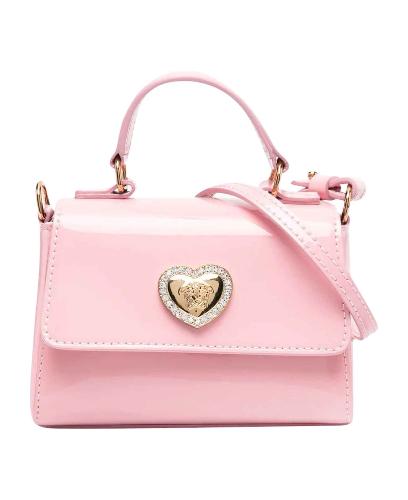 Versace Pink Bag Girl Kids - Rosa/oro
