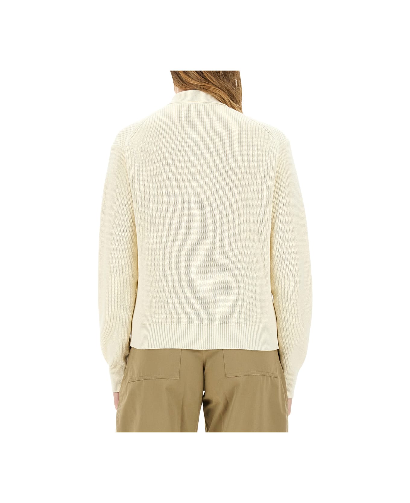 Studio Nicholson "chesapeake" Knit Polo Shirt - IVORY