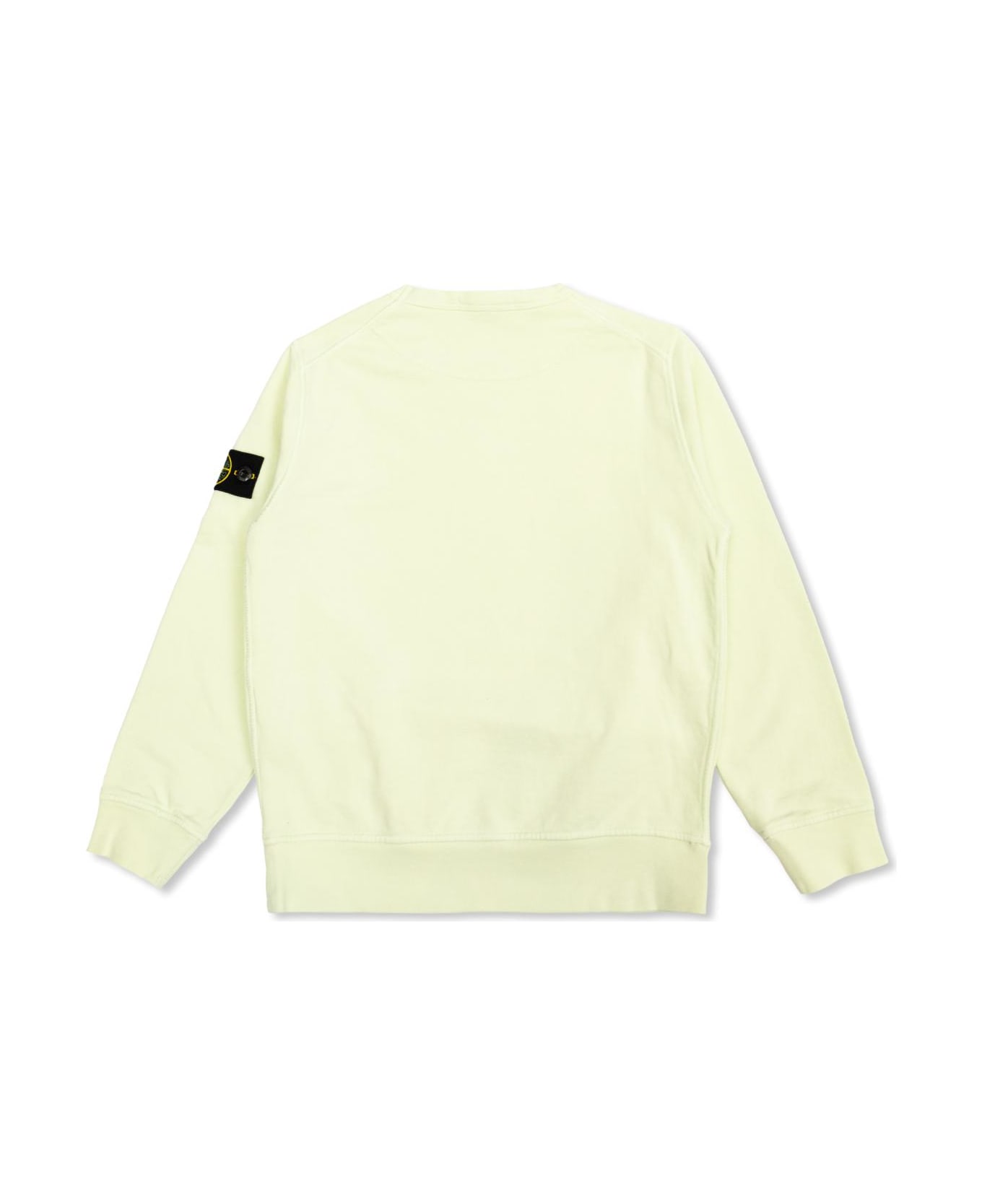 Stone Island Kids Sweatshirt With Logo Patch - Clorophyll