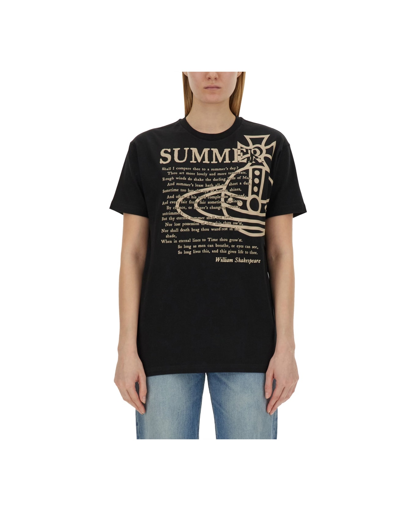 Vivienne Westwood "summer" T-shirt - BLACK